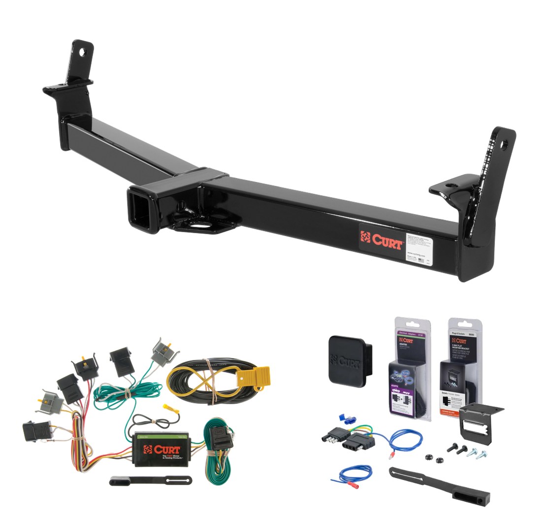 1995 - 2001 Ford Explorer Curt 2" Class 3 Trailer Tow Hitch + 5-Flat Wiring Kit Tow Boat/Utility Trailer with Surge Brakes 13033-1 thumbnail 0