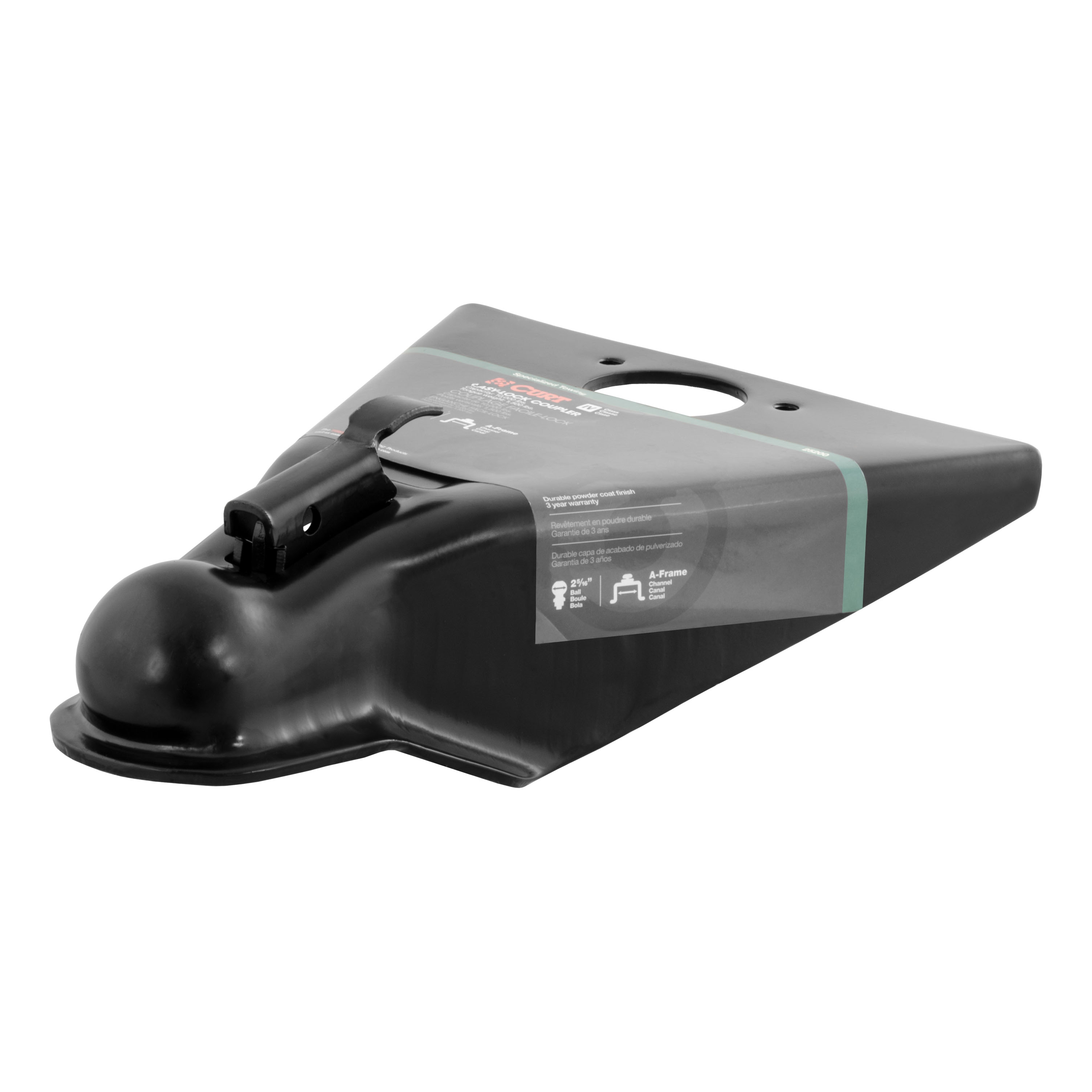 CURT 10,000 lbs  2-5/16" A-Frame Coupler with Easy-Lock Black Trailer Hitch Coupler thumbnail 0