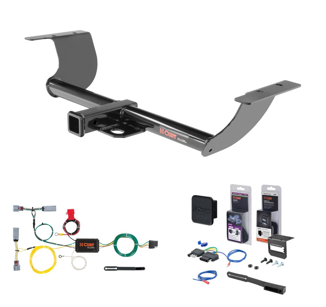 2011 - 2023 Chrysler 300 Curt 2" Class 3 Trailer Tow Hitch + 5-Flat Wiring Kit Tow Boat/Utility Trailer with Surge Brakes 13236 thumbnail 0