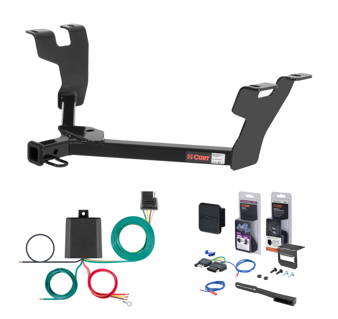 2005 - 2009 Subaru Legacy Sedan Curt 1-1/4" Class 2 Trailer Tow Hitch + 5-Flat Wiring Kit Tow Boat/Utility Trailer with Surge Brakes 12284 thumbnail 0