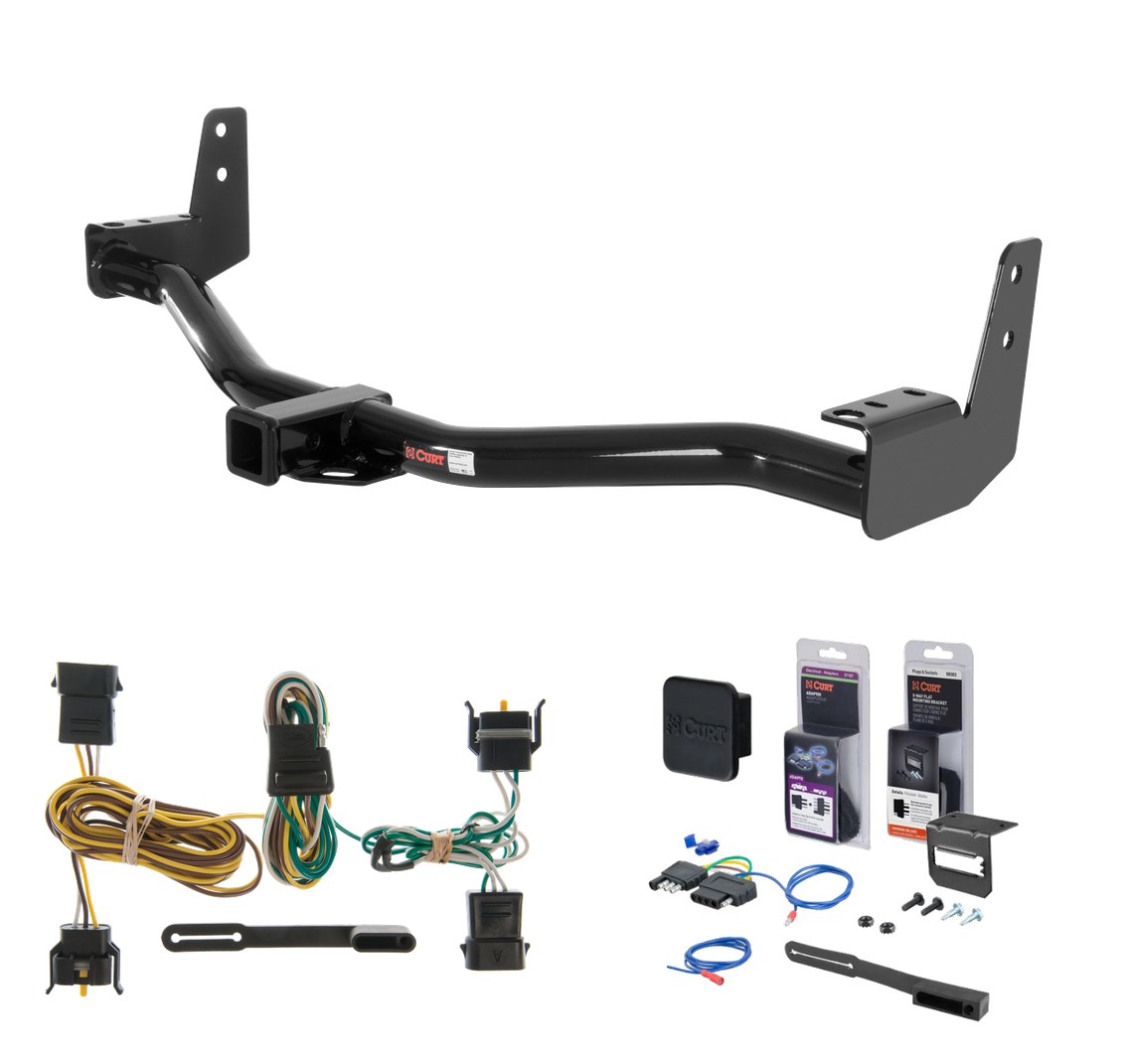 1998 - 2002 Lincoln Navigator Curt 2" Class 3 Trailer Tow Hitch + 5-Flat Wiring Kit Tow Boat/Utility Trailer with Surge Brakes 13125 thumbnail 0
