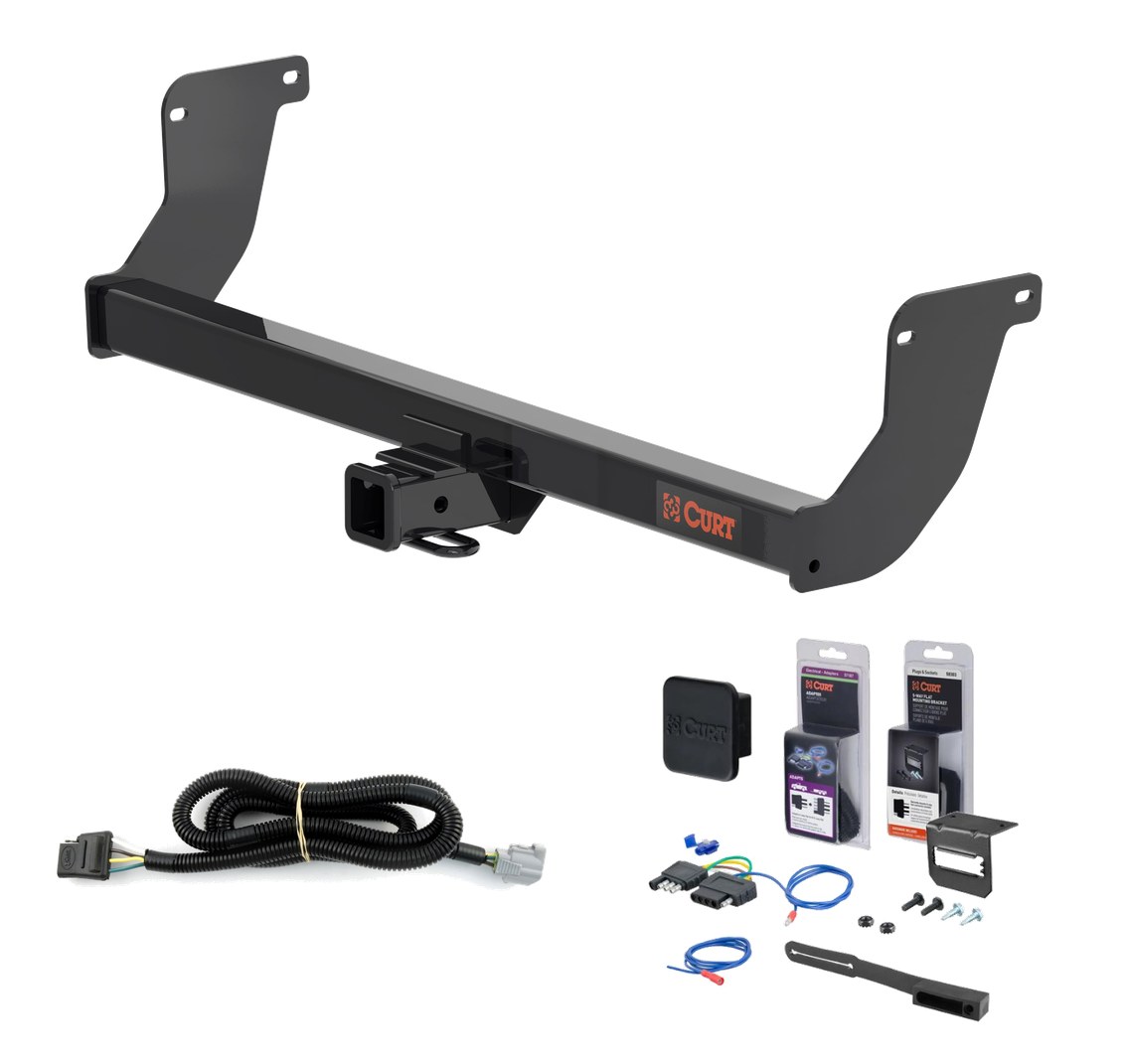 2023 Lexus RX350 Curt 2" Class 3 Trailer Tow Hitch + 5-Flat Wiring Kit Tow Boat/Utility Trailer with Surge Brakes 13579 thumbnail 0