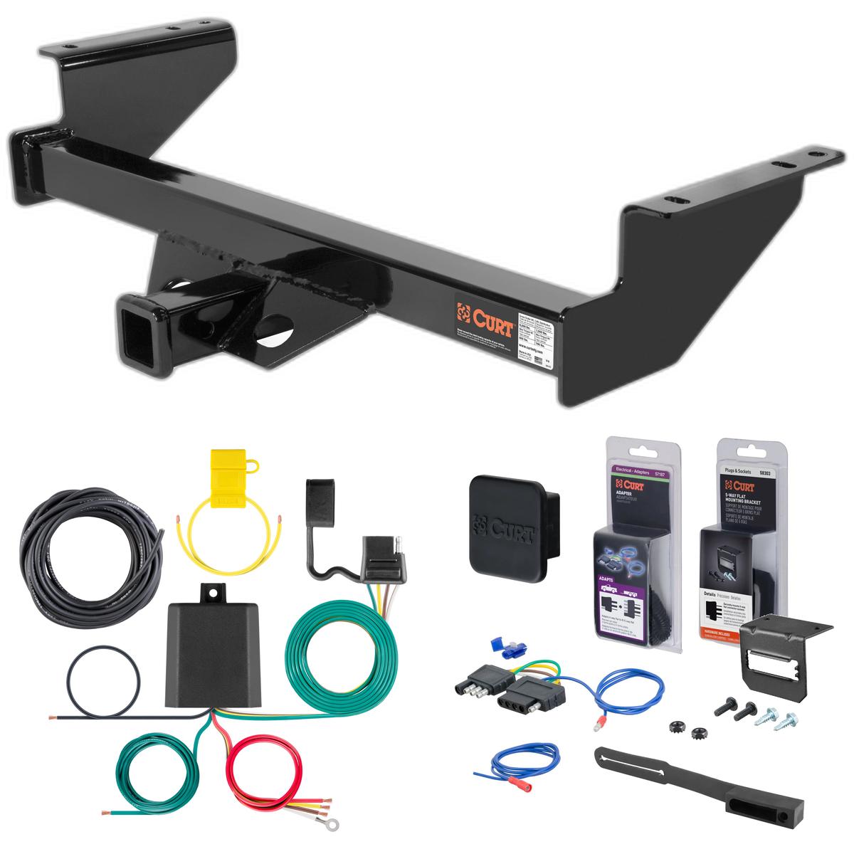 03 - 06 Toyota Tundra #13180 will not fit with towable bumper mount Curt 2" Class 3 Trailer Tow Hitch + 5-Flat Wiring Kit Tow Boat/Utility Trailer with Surge Brakes 13184 thumbnail 0