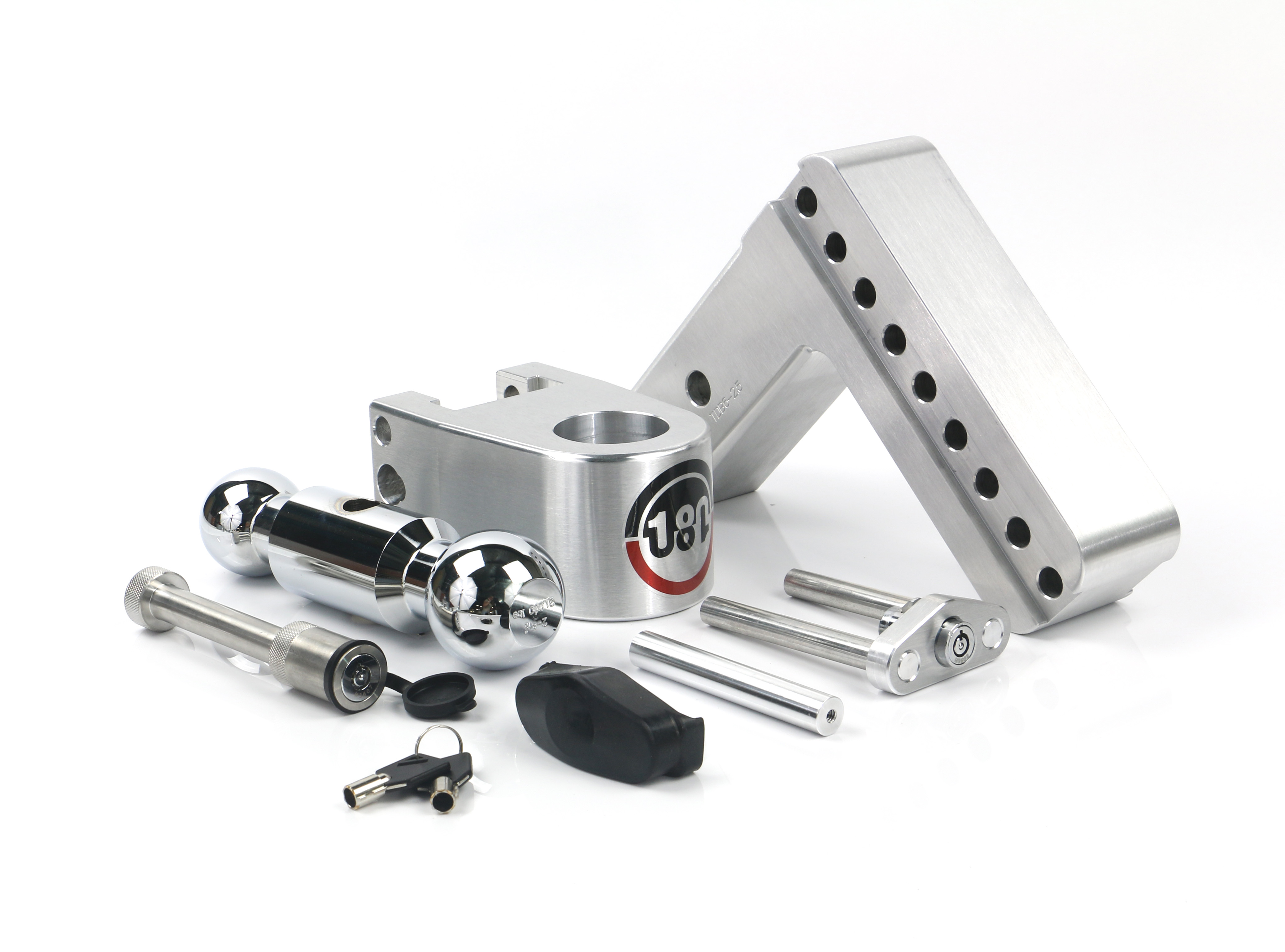 Weigh Safe 180 Hitch - Drop Hitch w/Chrome Combo Ball - 6" Drop for 2.5" Shank w/Hitch Pin CTB6-2.5-KA thumbnail 6