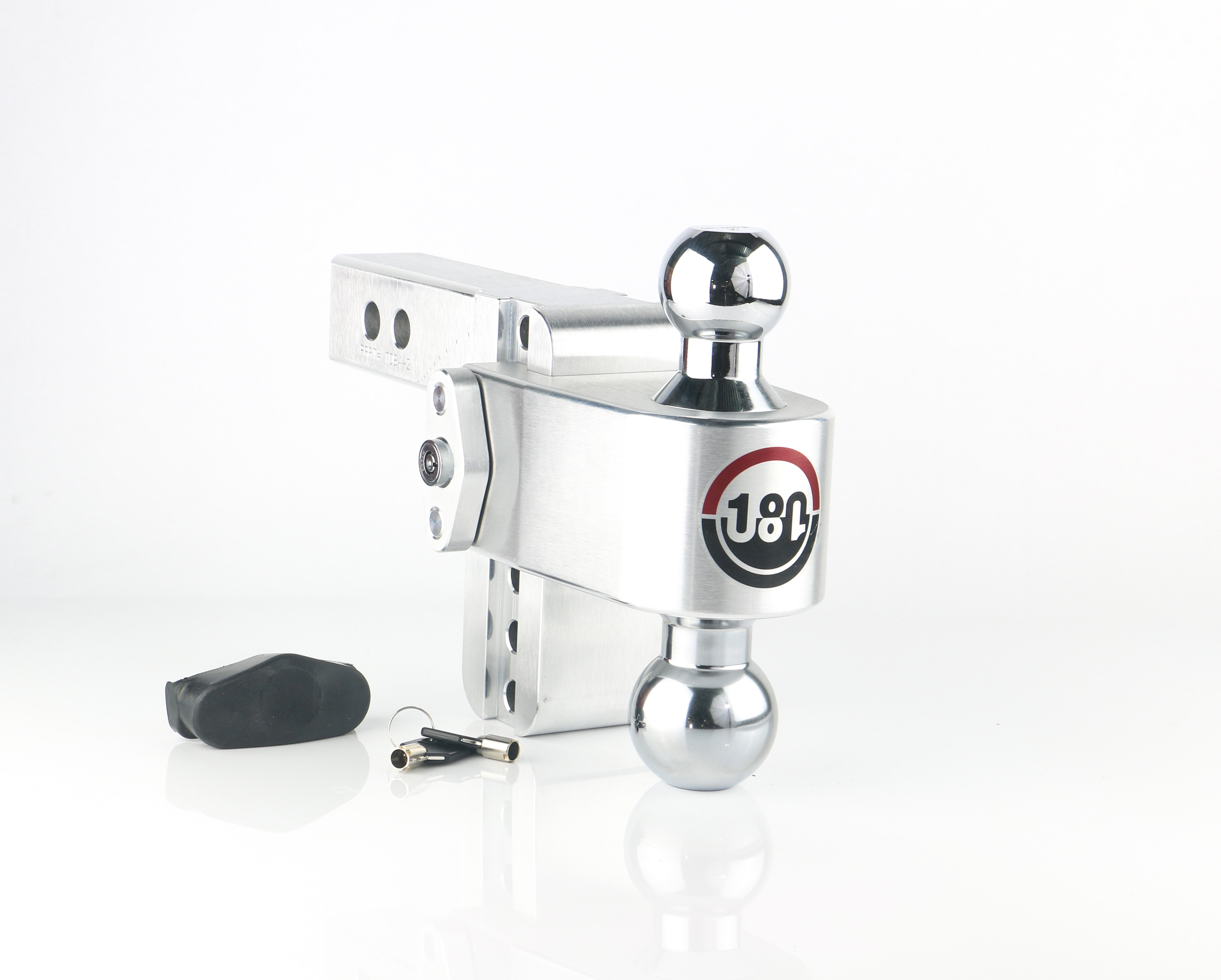 Weigh Safe 180 Hitch - Drop Hitch w/Chrome Combo Ball - 4" Drop for 2" Shank CTB4-2 thumbnail 0