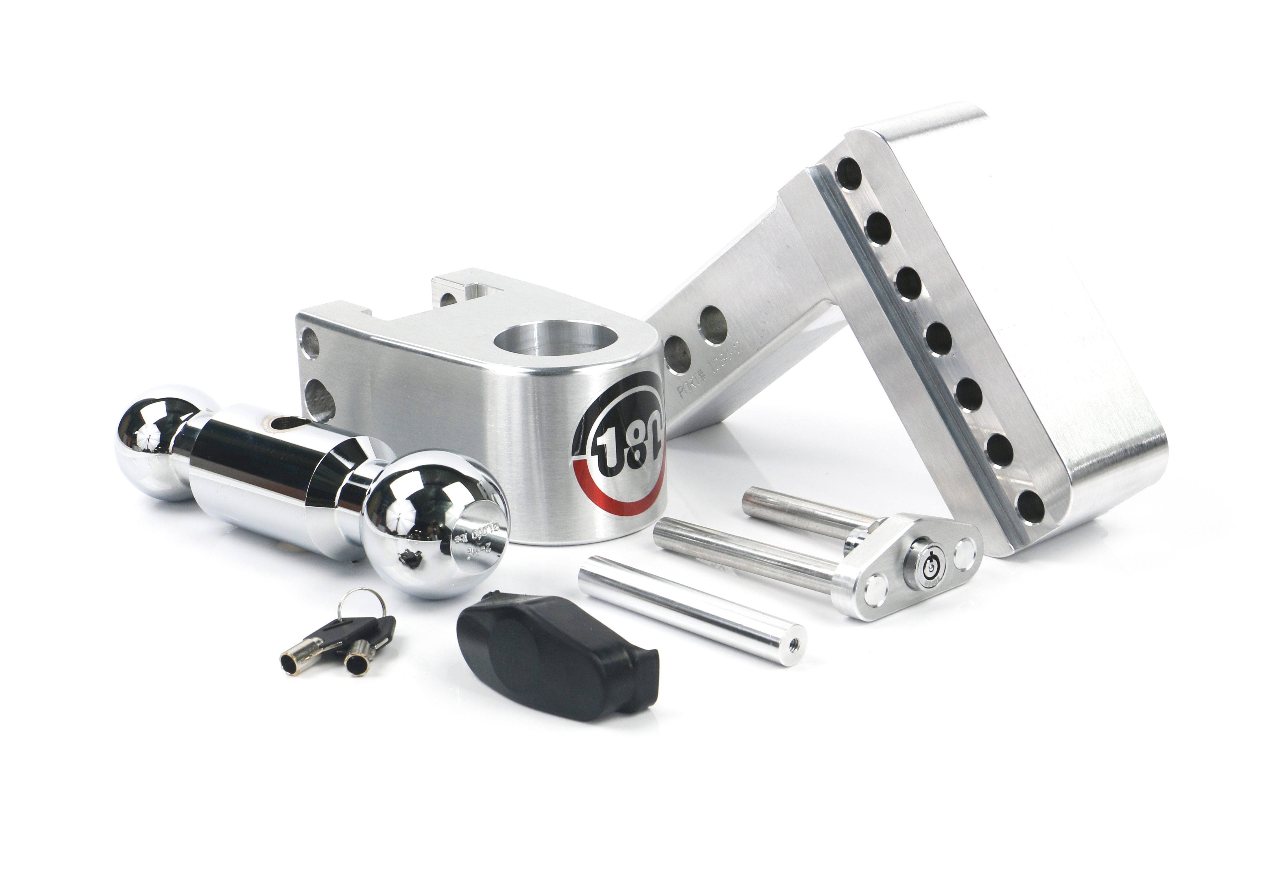 Weigh Safe 180 Hitch - Drop Hitch w/Chrome Combo Ball - 4" Drop for 2" Shank CTB4-2 thumbnail 6
