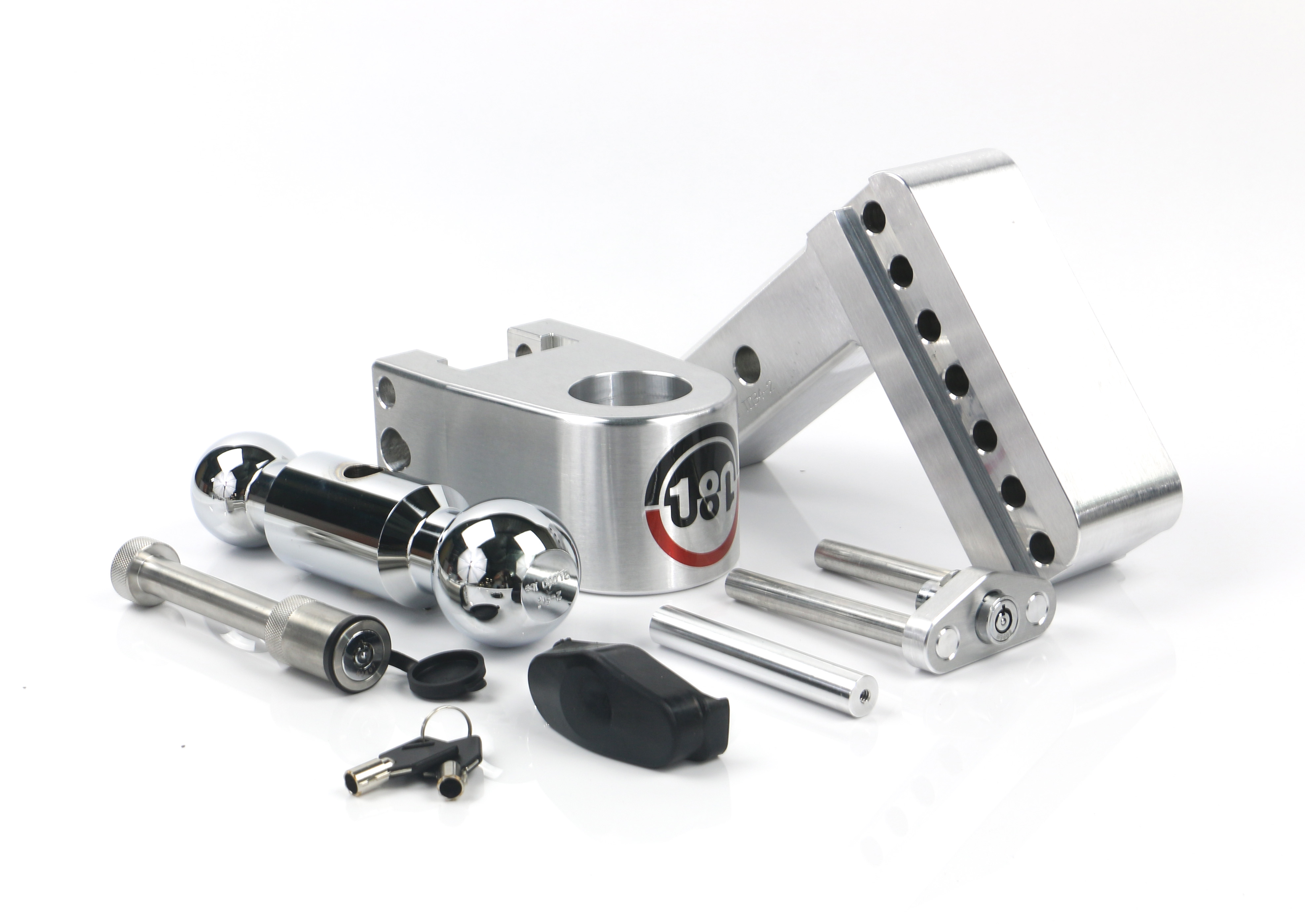 Weigh Safe 180 Hitch - Drop Hitch w/Chrome Combo Ball - 4" Drop for 2" Shank w/Hitch Pin CTB4-2-KA thumbnail 6
