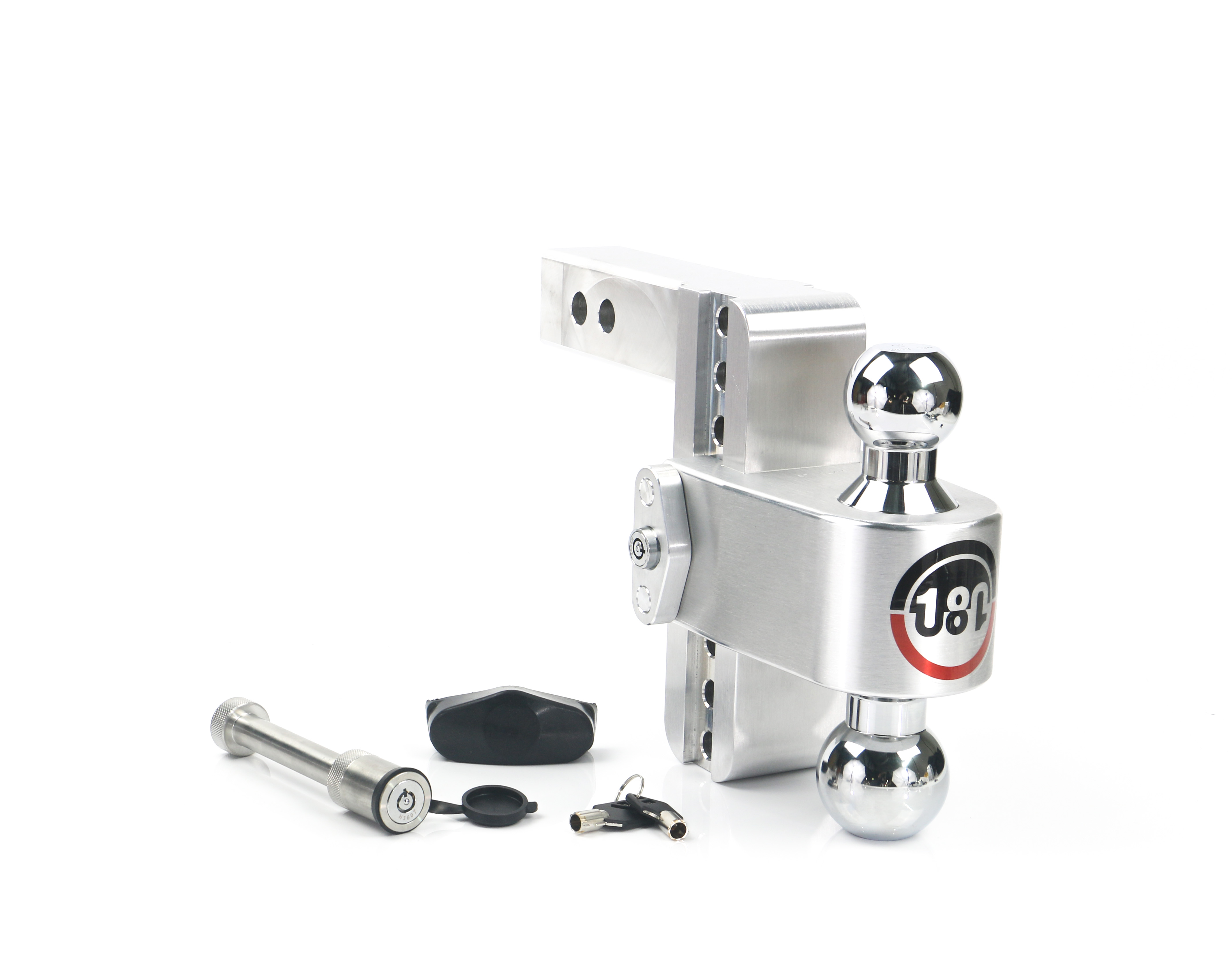 Weigh Safe 180 Hitch - Drop Hitch w/Chrome Combo Ball - 6" Drop for 2" Shank w/Hitch Pin CTB6-2-KA thumbnail 0