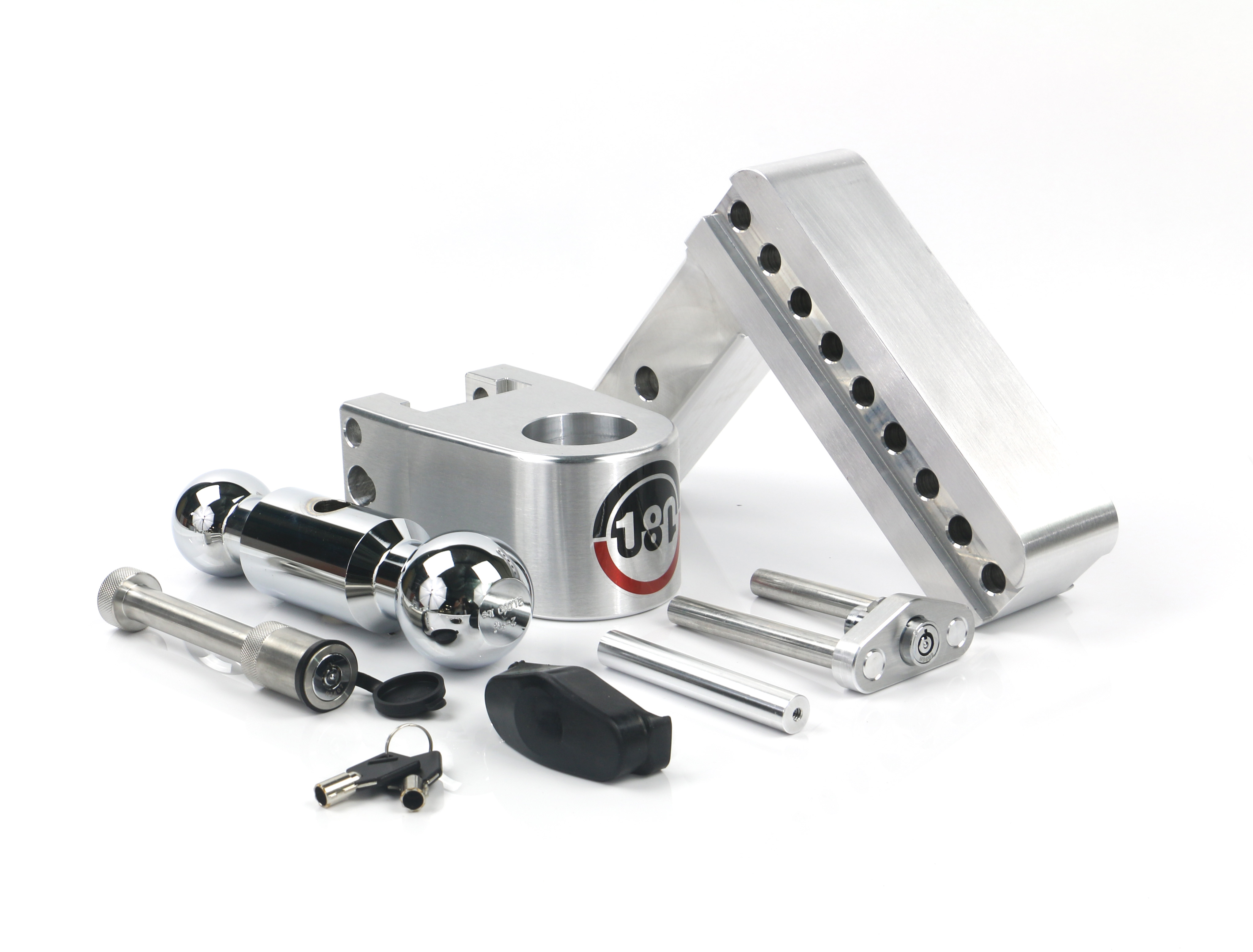Weigh Safe 180 Hitch - Drop Hitch w/Chrome Combo Ball - 6" Drop for 2" Shank w/Hitch Pin CTB6-2-KA thumbnail 6