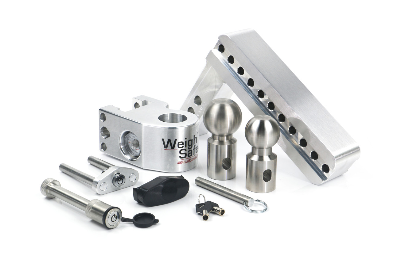 Weigh Safe Weigh Safe Adjustable Drop Hitch - 8" Drop for 2" Shank w/Hitch Lock Pin WS8-2-KA thumbnail 5