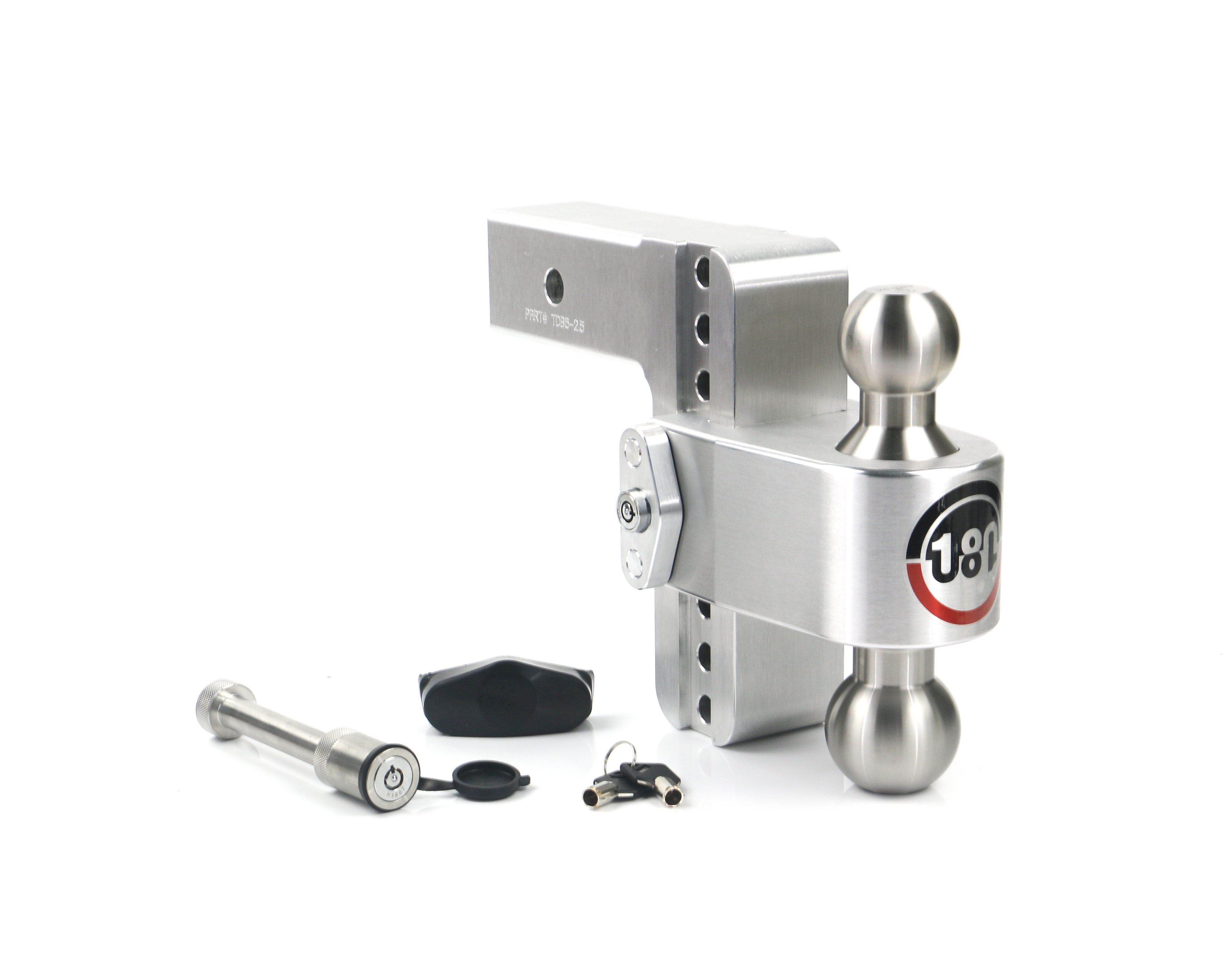 Weigh Safe 180 Hitch - Drop Hitch w/SS Combo Ball -  6" Drop for 2.5" Shank w/Hitch Pin LTB6-2.5-KA thumbnail 0