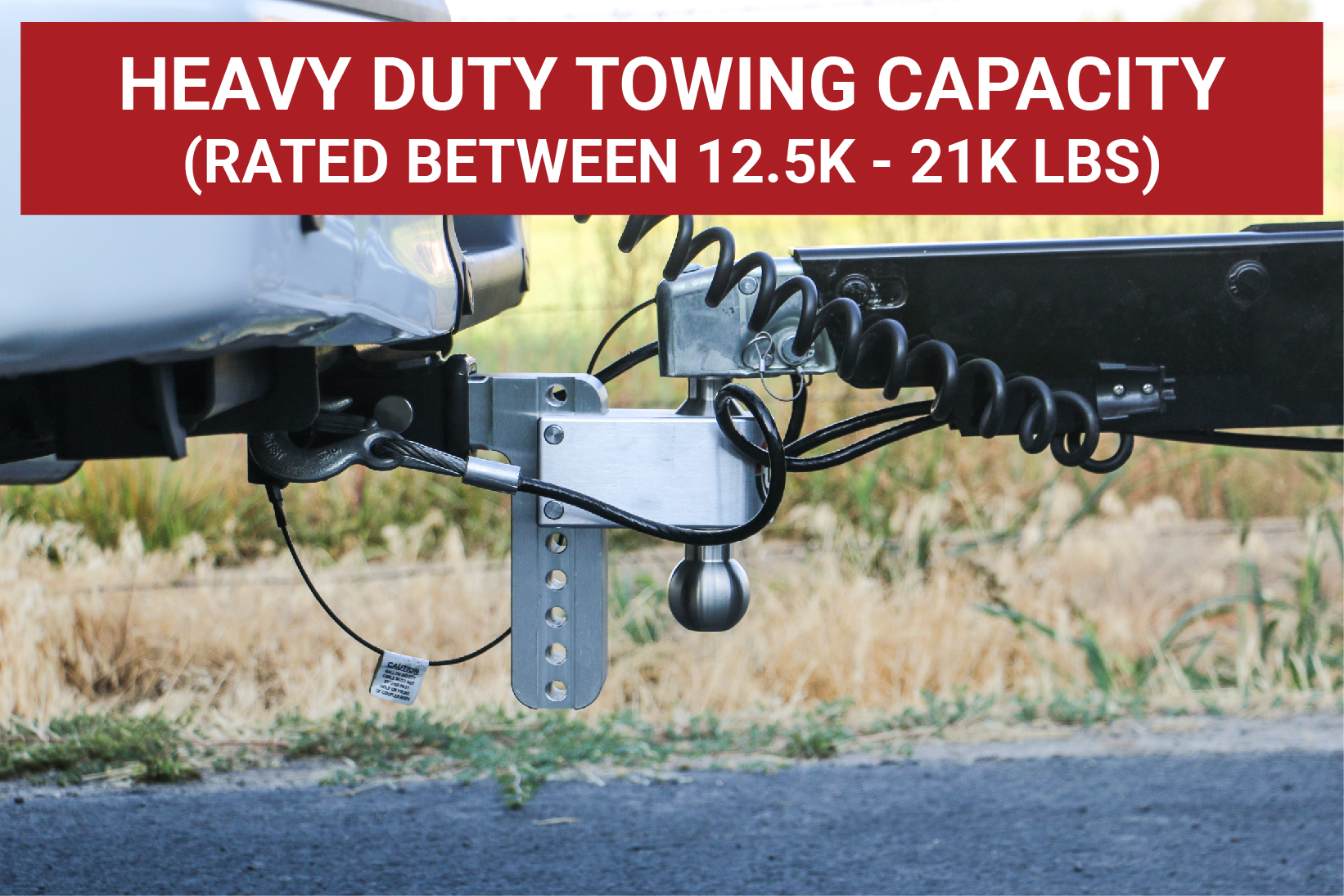 Weigh Safe 180 Hitch - Drop Hitch w/SS Combo Ball -  6" Drop for 2.5" Shank w/Hitch Pin LTB6-2.5-KA thumbnail 2