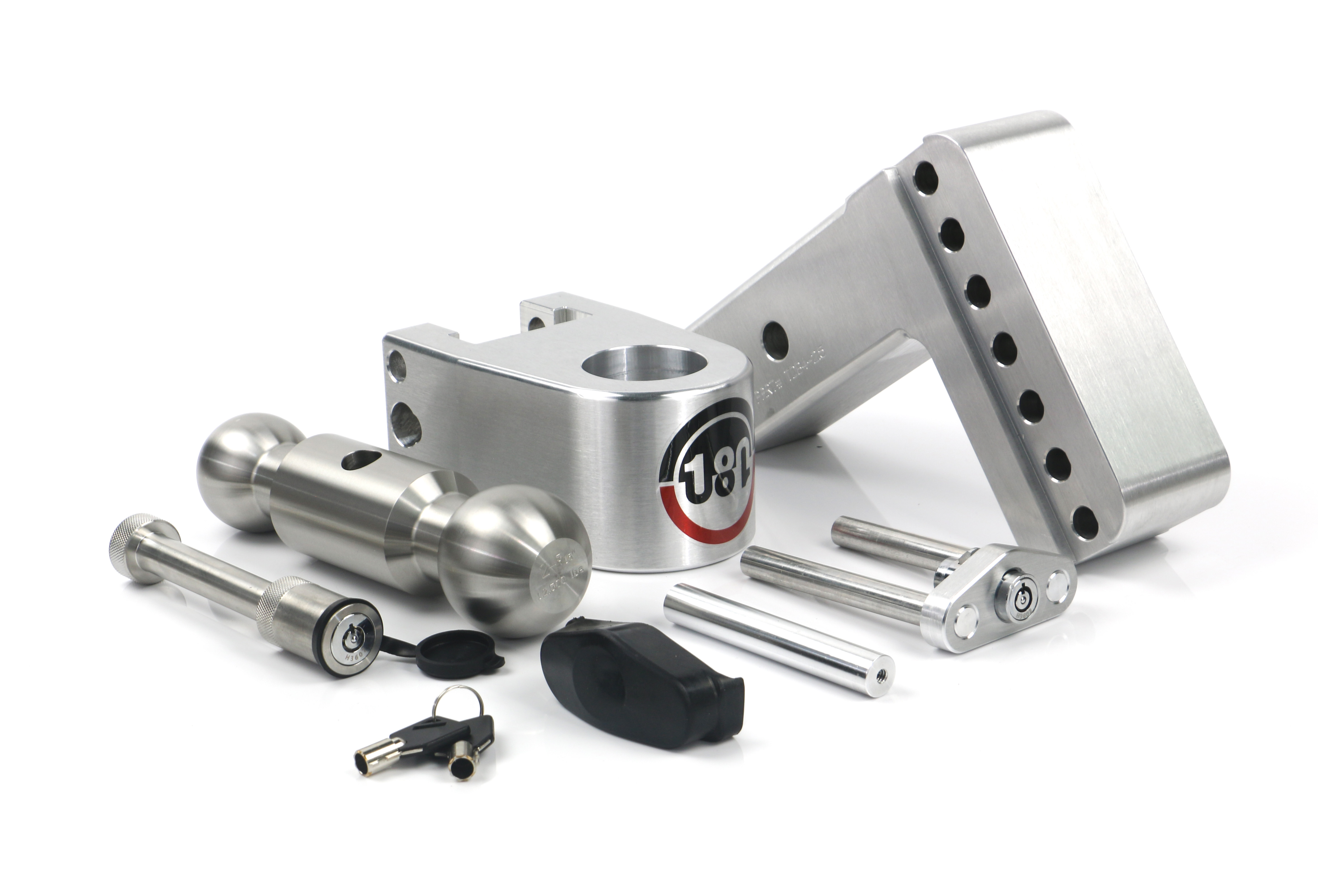 Weigh Safe 180 Hitch - Drop Hitch w/SS Combo Ball -  4" Drop for 2.5" Shank w/Hitch Pin LTB4-2.5-KA thumbnail 6