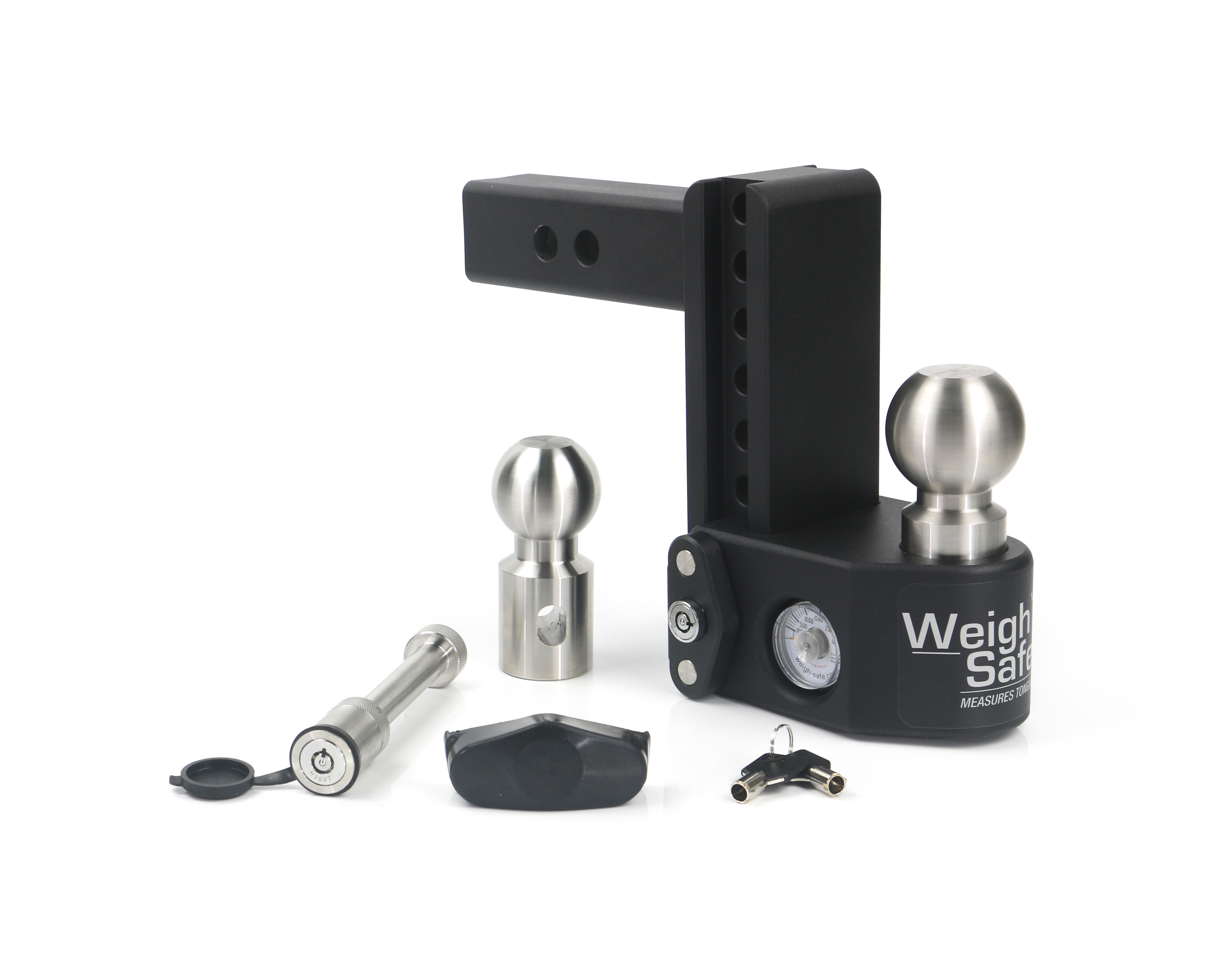 Weigh Safe Steel Weigh Safe Adjustable Drop Hitch - 6" Drop & 2" Shank w/ Hitch Pin Lock SWS6-2-KA thumbnail 0
