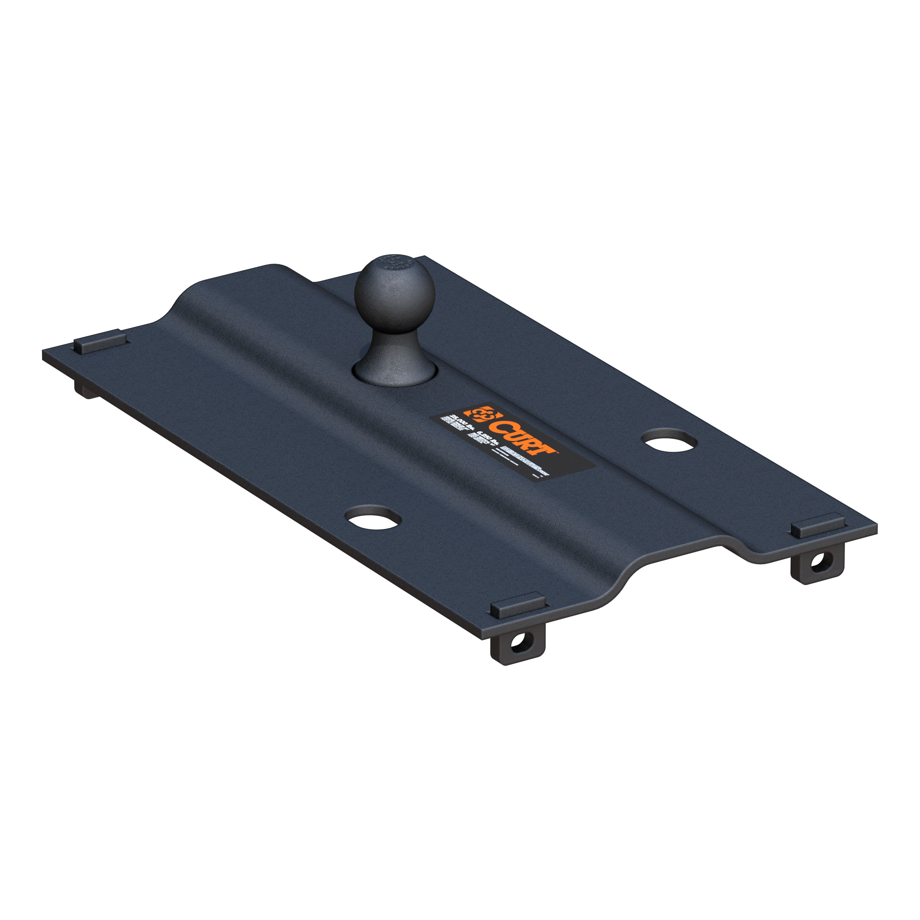 CURT Bent Plate 5th Wheel Rail Gooseneck Hitch with 2-5/16" Ball, 25K (3" Offset) Gooseneck Trailer Hitch thumbnail 1