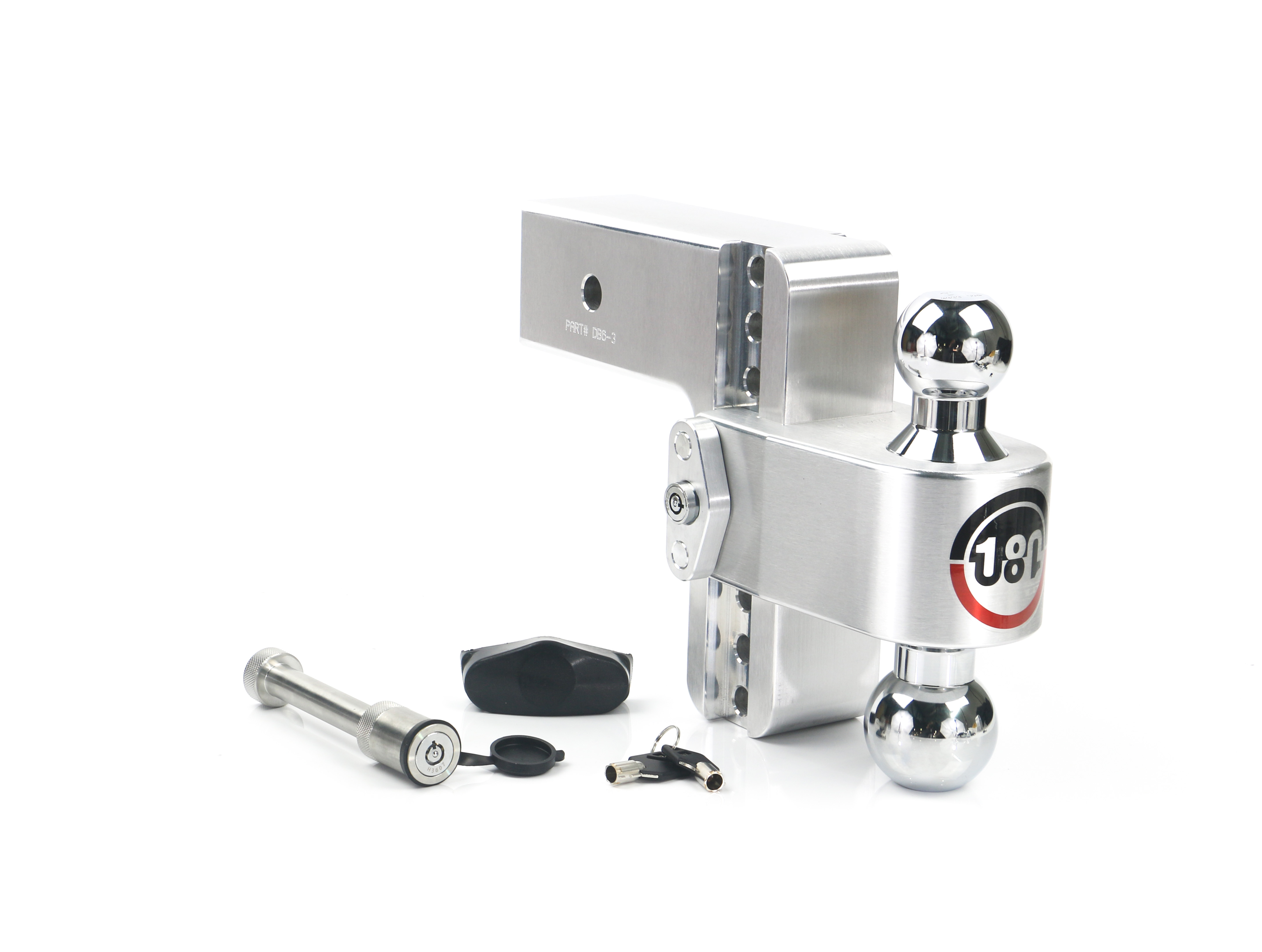 Weigh Safe 180 Hitch - Drop Hitch w/Chrome Combo Ball - 6" Drop for 3" Shank w/Hitch Pin CTB6-3-KA thumbnail 0
