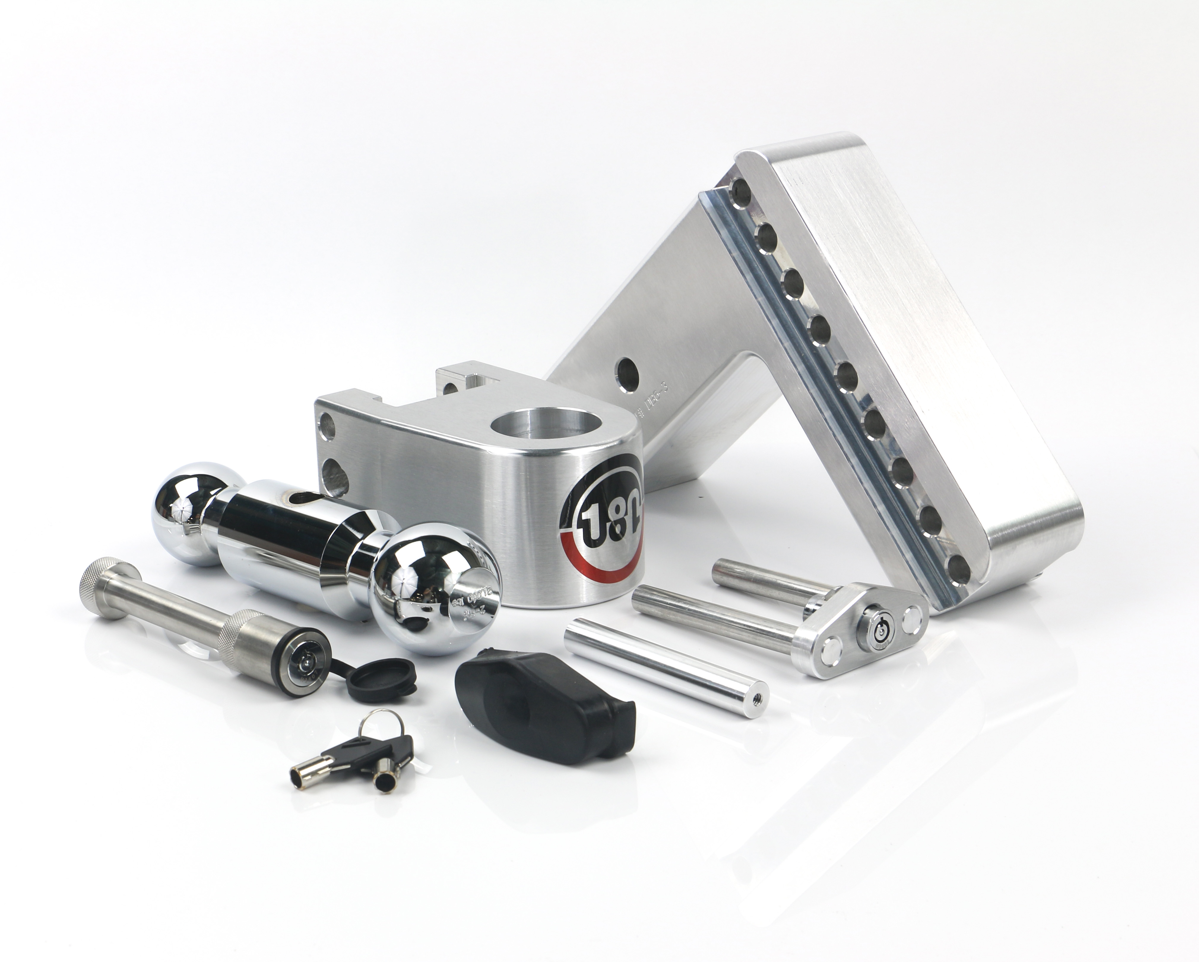Weigh Safe 180 Hitch - Drop Hitch w/Chrome Combo Ball - 6" Drop for 3" Shank w/Hitch Pin CTB6-3-KA thumbnail 6