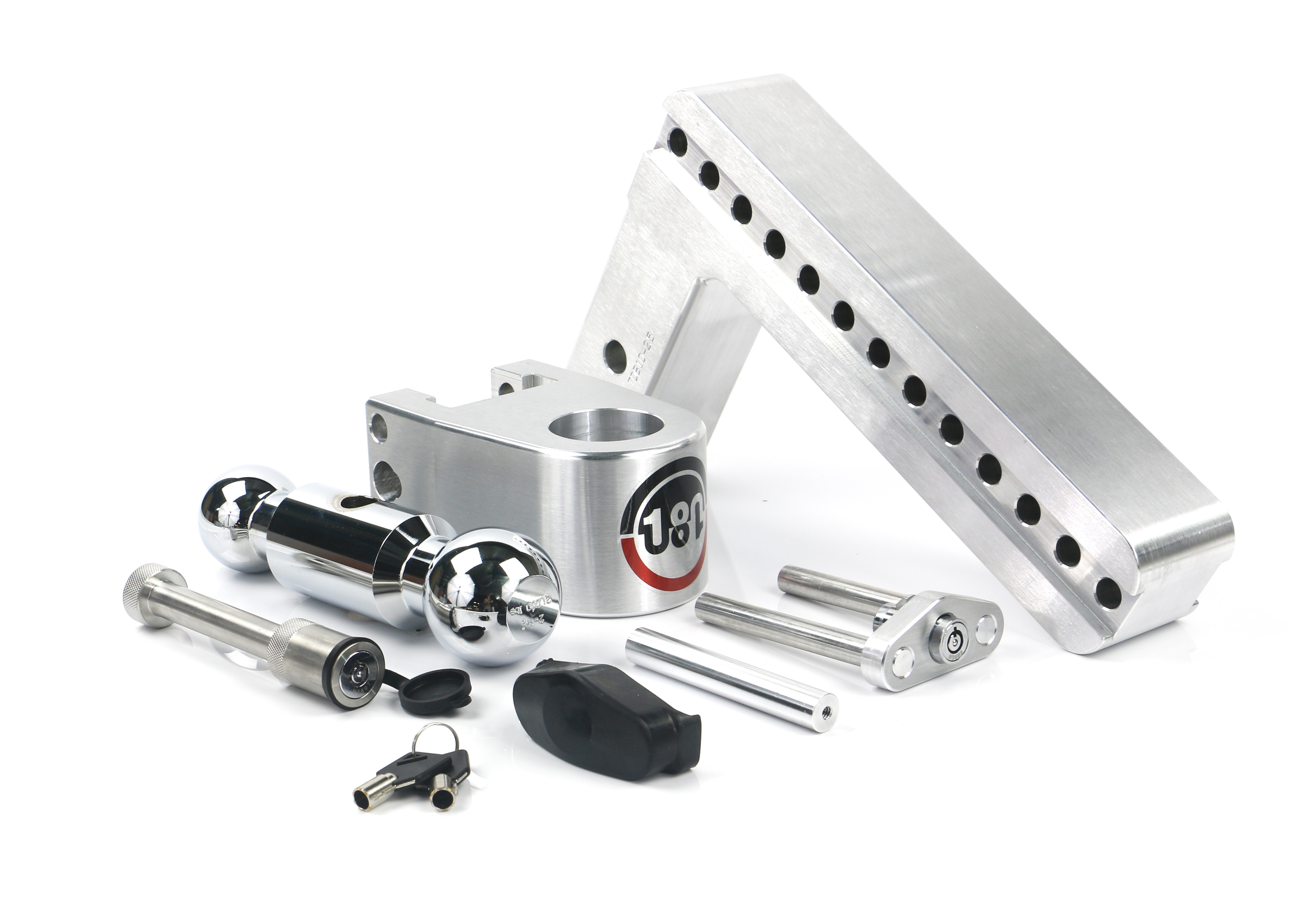 Weigh Safe 180 Hitch - Drop Hitch w/Chrome Combo Ball - 10" Drop for 2.5" Shank w/Hitch Pin CTB10-2.5-KA thumbnail 6