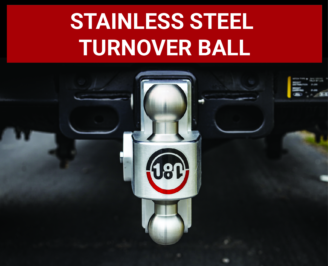 Weigh Safe 180 Hitch - Drop Hitch w/SS Combo Ball - 10" Drop for 2" Shank LTB10-2 thumbnail 5