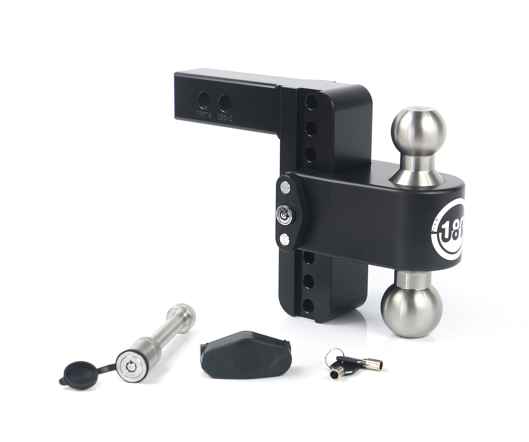 Weigh Safe Black 180 Hitch w/ SS Combo Ball 6" Drop for 2" Shank w/Hitch Pin Lock LTB6-2-KA-CER-BLA thumbnail 0