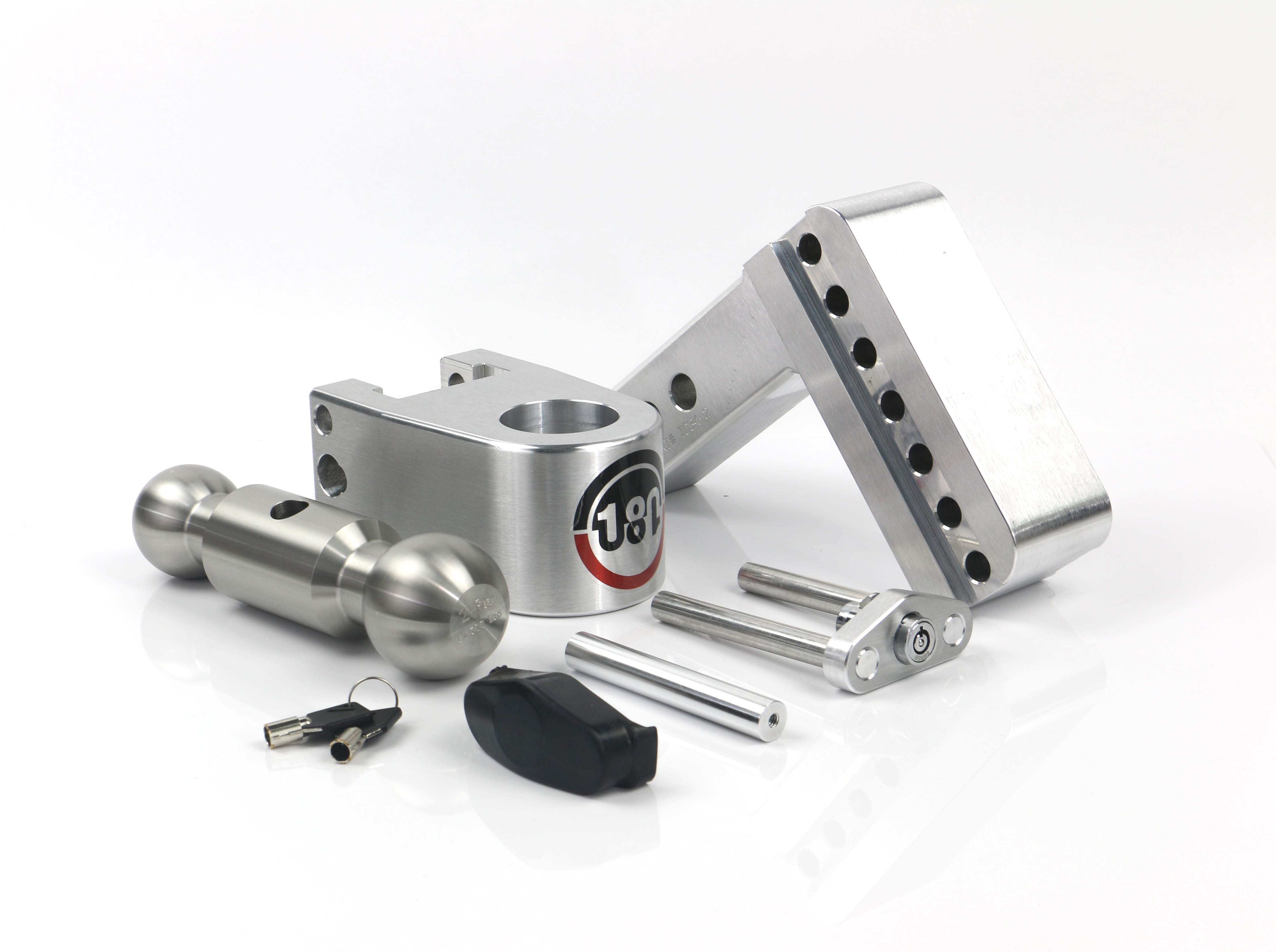 Weigh Safe 180 Hitch - Drop Hitch w/SS Combo Ball - 4" Drop for 2" Shank LTB4-2 thumbnail 6