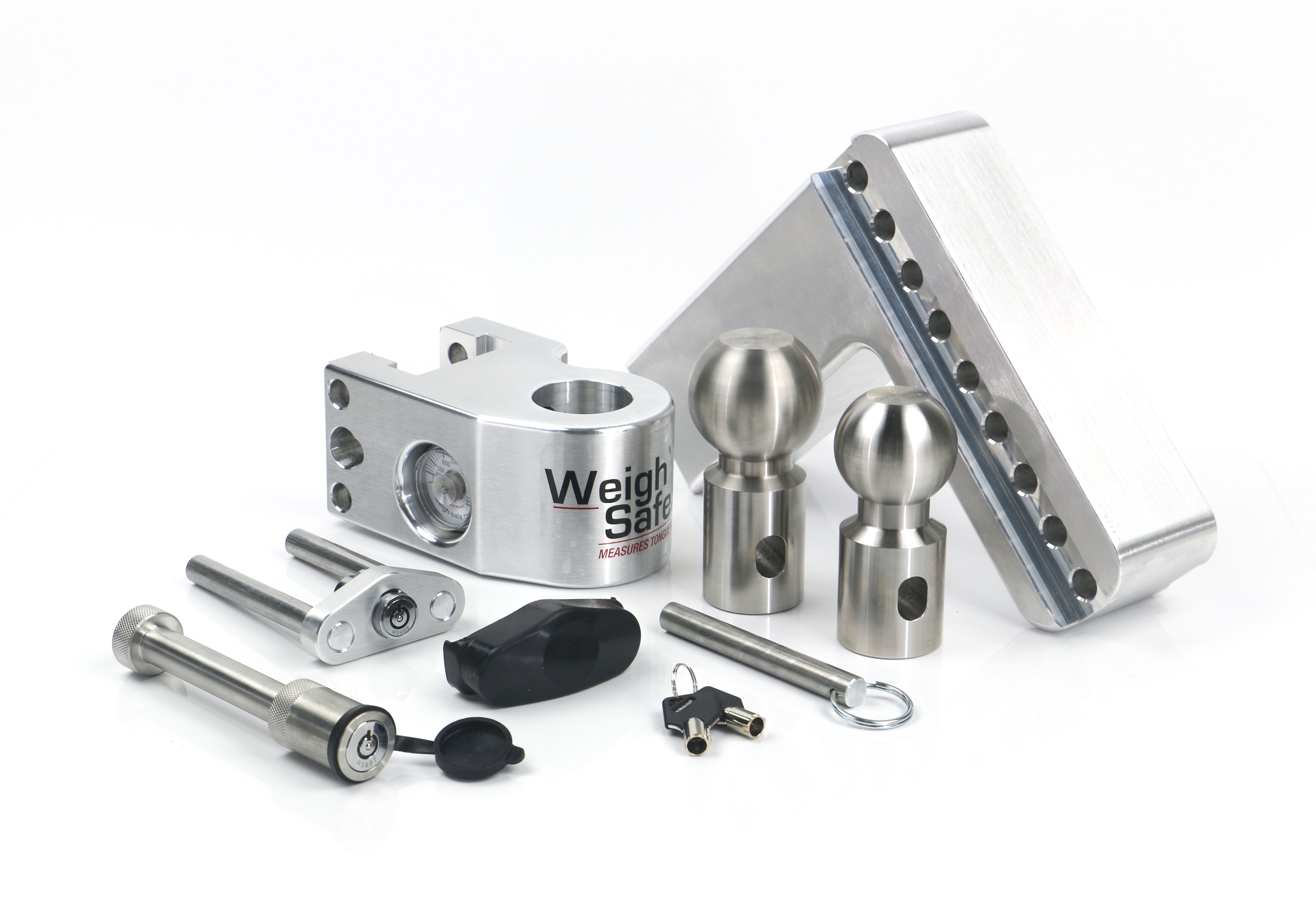 Weigh Safe Weigh Safe Adjustable Drop Hitch - 6" Drop for 3" Shank w/Hitch Lock Pin WS6-3-KA thumbnail 5