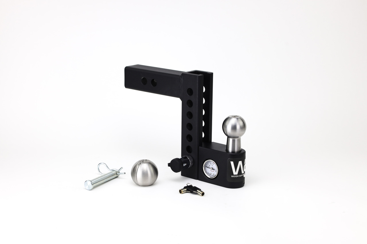 Weigh Safe Aero Hitch Adjustable Ball Mount - 6" Drop Hitch, 2" Shank AWS6-2 thumbnail 4