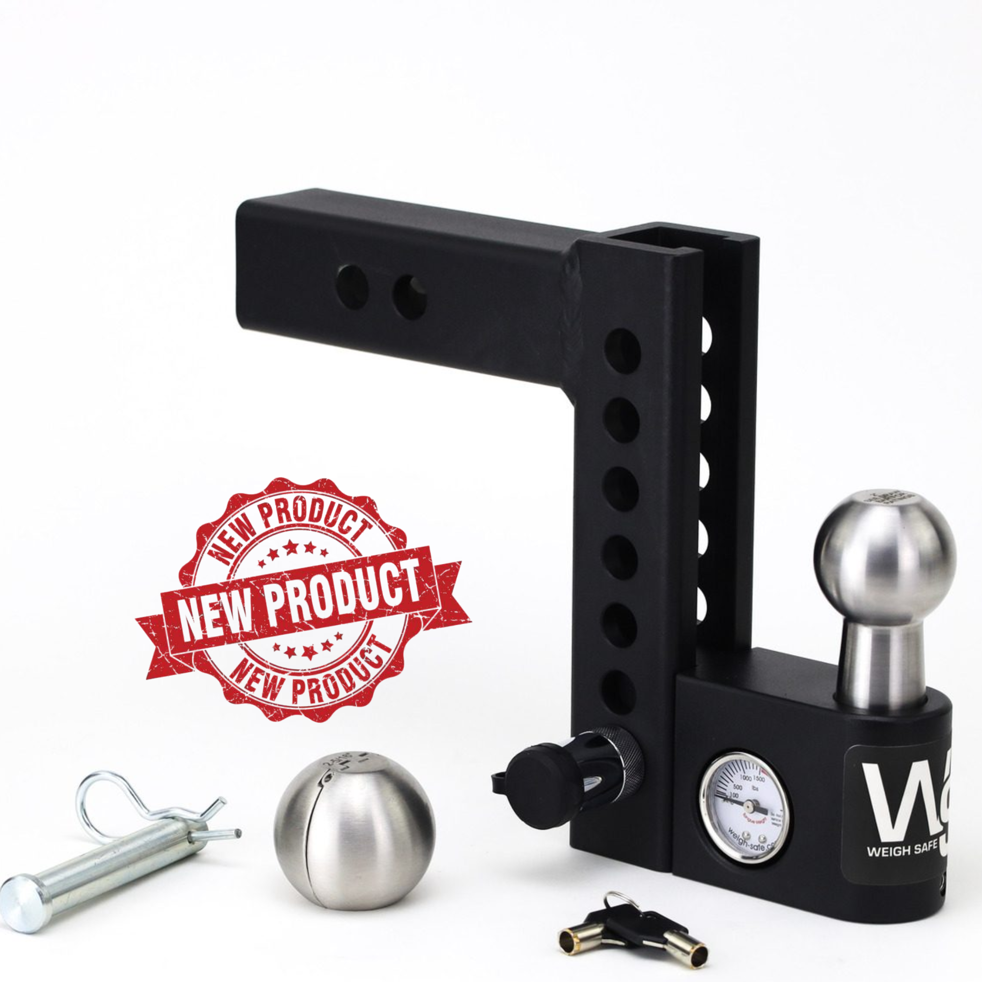 Weigh Safe Aero Hitch Adjustable Ball Mount - 6" Drop Hitch, 2" Shank AWS6-2 thumbnail 4