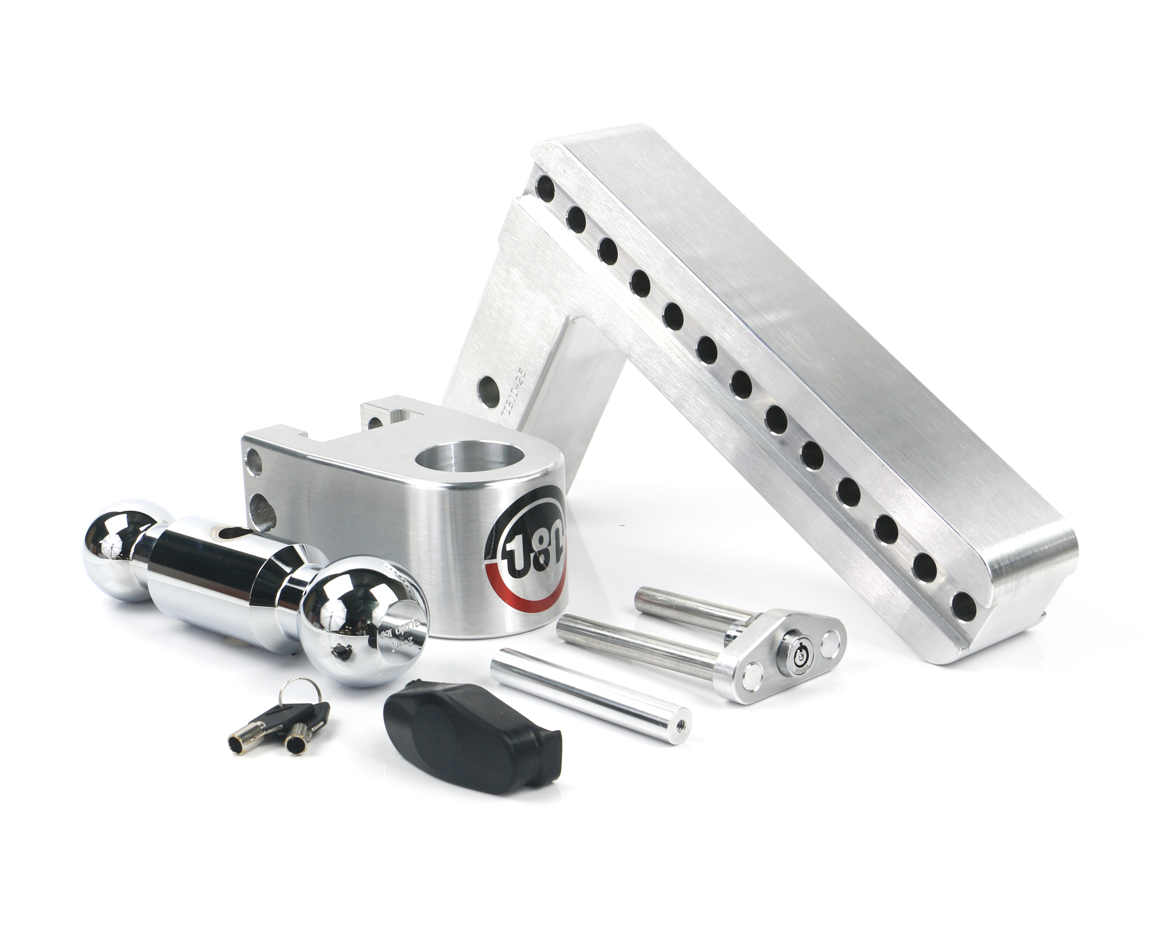 Weigh Safe 180 Hitch - Drop Hitch w/Chrome Steel Combo Ball - 10" Drop for 2.5" Shank CTB10-2.5 thumbnail 6