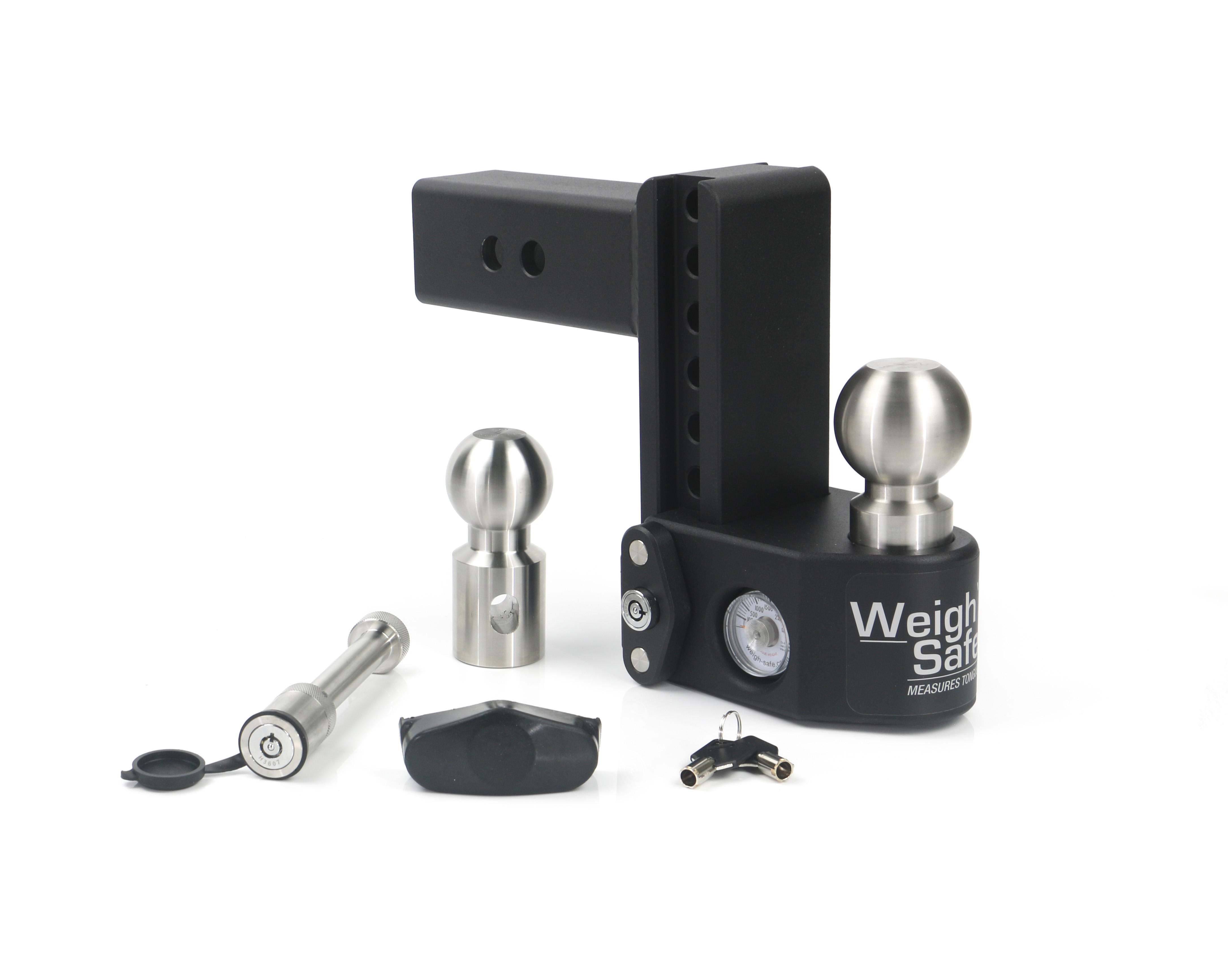 Weigh Safe Steel Weigh Safe Adjustable Drop Hitch - 6" Drop & 2.5" Shank w/Hitch Pin Lock SWS6-2.5-KA thumbnail 0