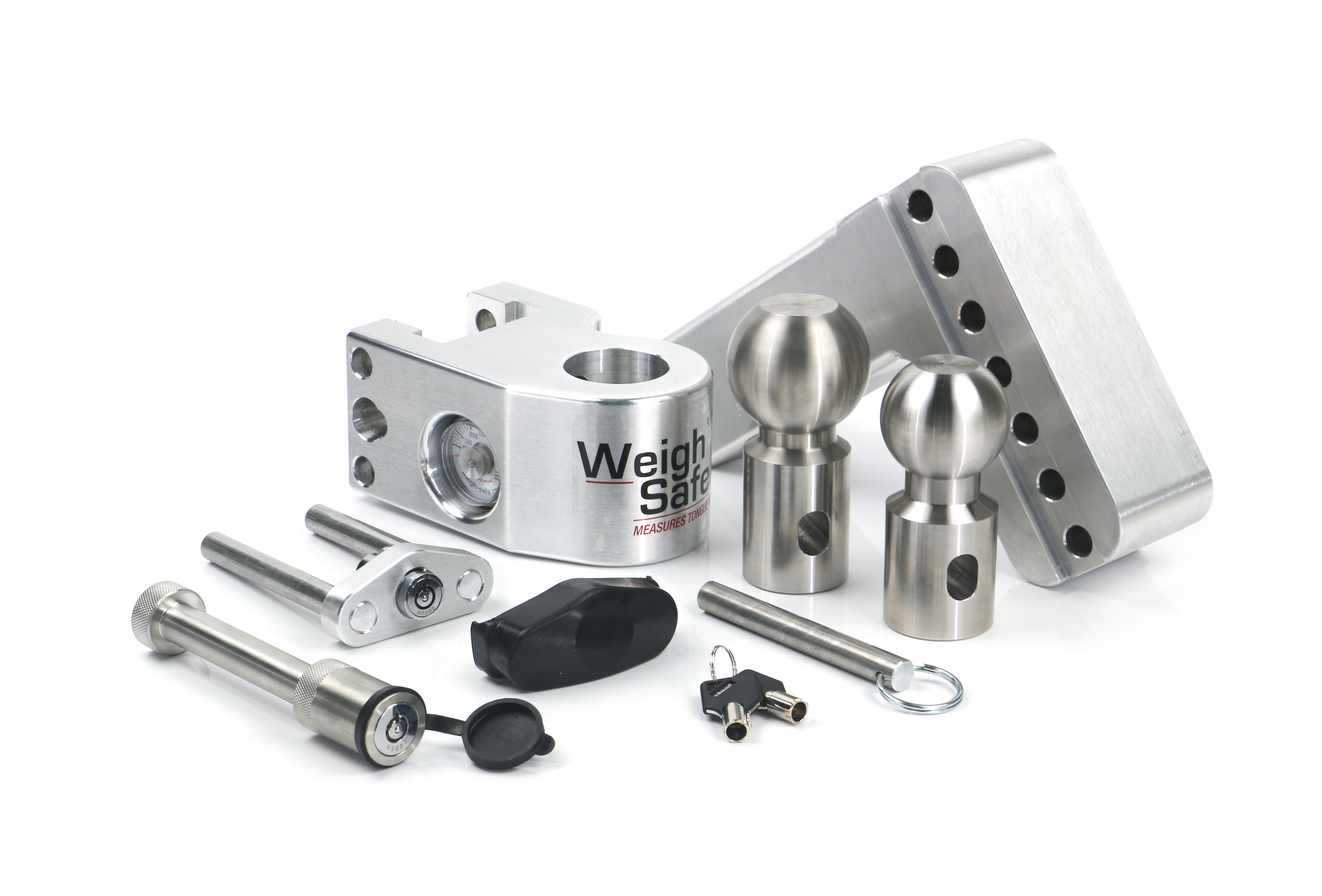 Weigh Safe Weigh Safe Adjustable Drop Hitch - 4" Drop for 2.5" Shank w/Hitch Lock Pin WS4-2.5-KA thumbnail 6