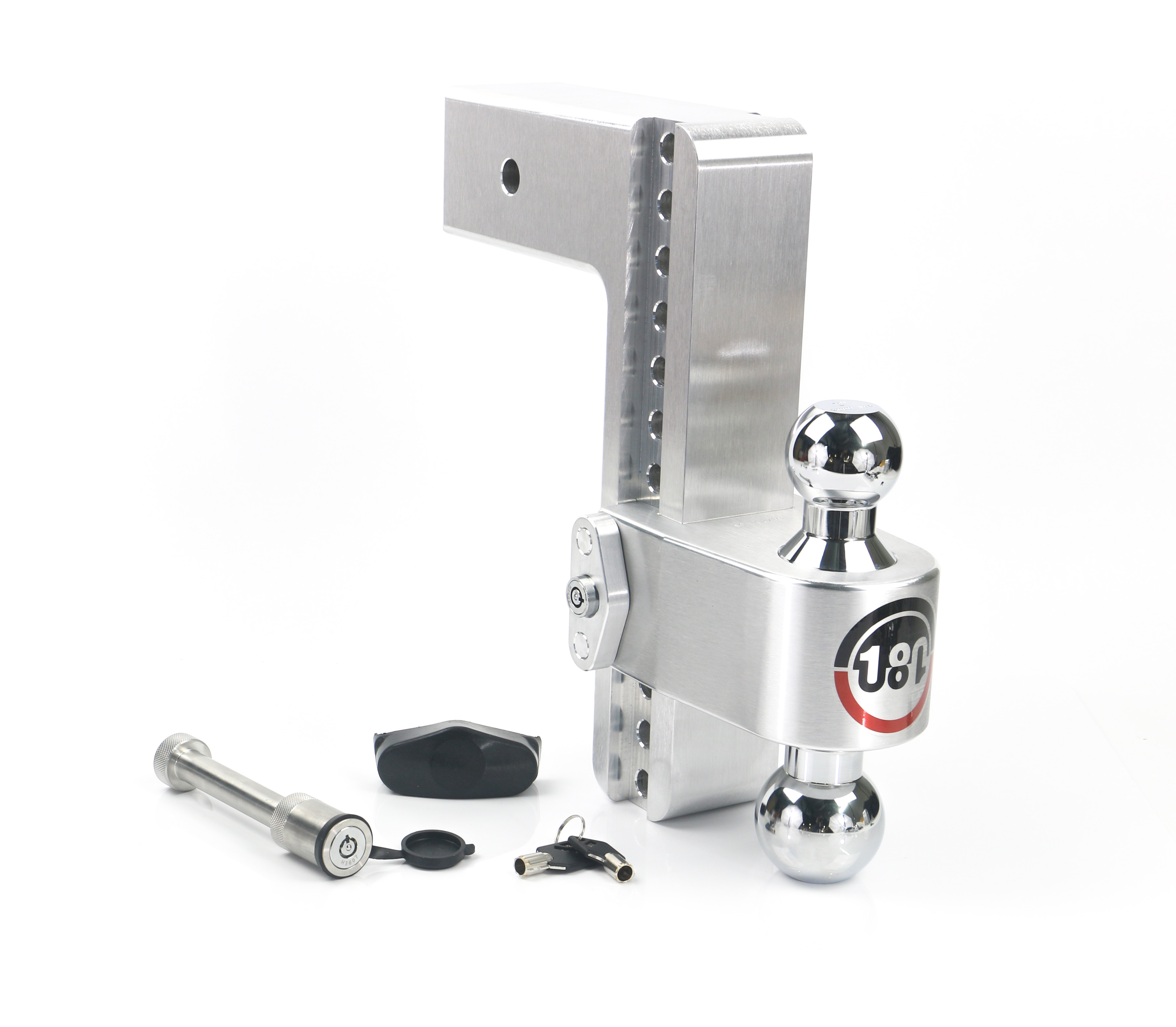 Weigh Safe 180 Hitch - Drop Hitch w/Chrome Combo Ball - 10" Drop for 3" Shank w/Hitch Pin CTB10-3-KA thumbnail 0