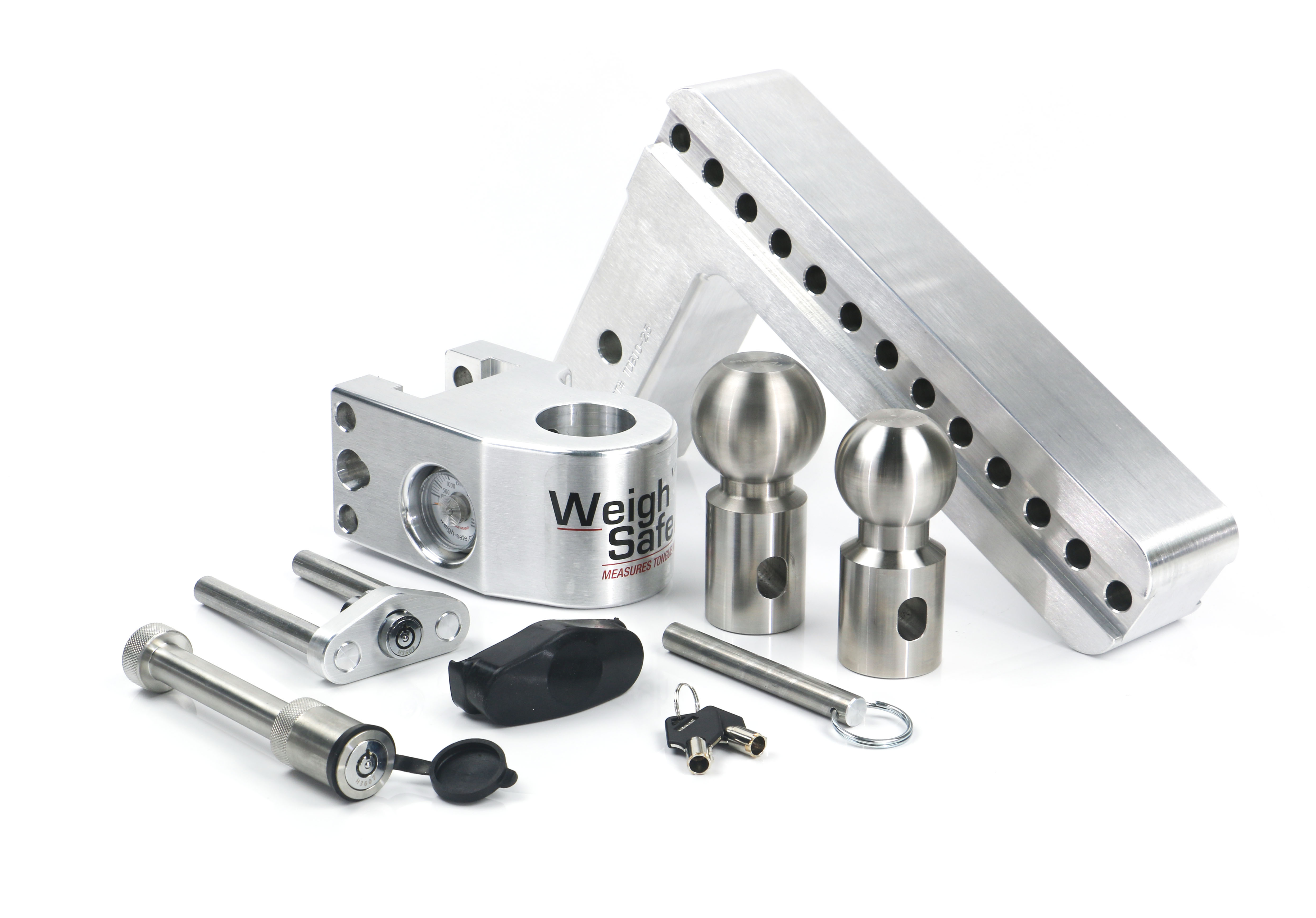Weigh Safe Weigh Safe Adjustable Drop Hitch - 10" Drop for 2.5" Shank w/Hitch Lock Pin WS10-2.5-KA thumbnail 6