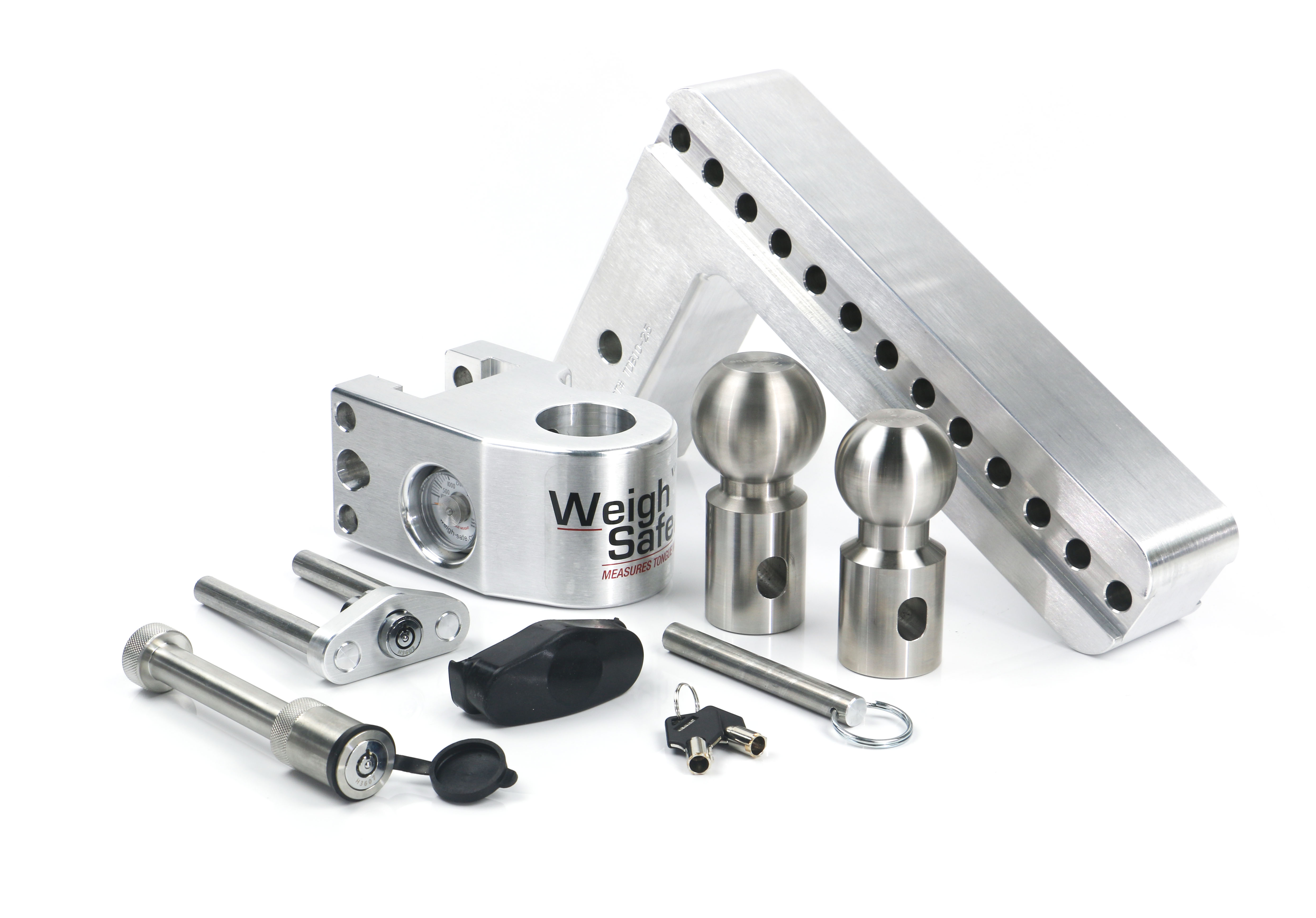 Weigh Safe Weigh Safe Adjustable Drop Hitch - 10" Drop for 2.5" Shank w/Hitch Lock Pin WS10-2.5-KA thumbnail 5