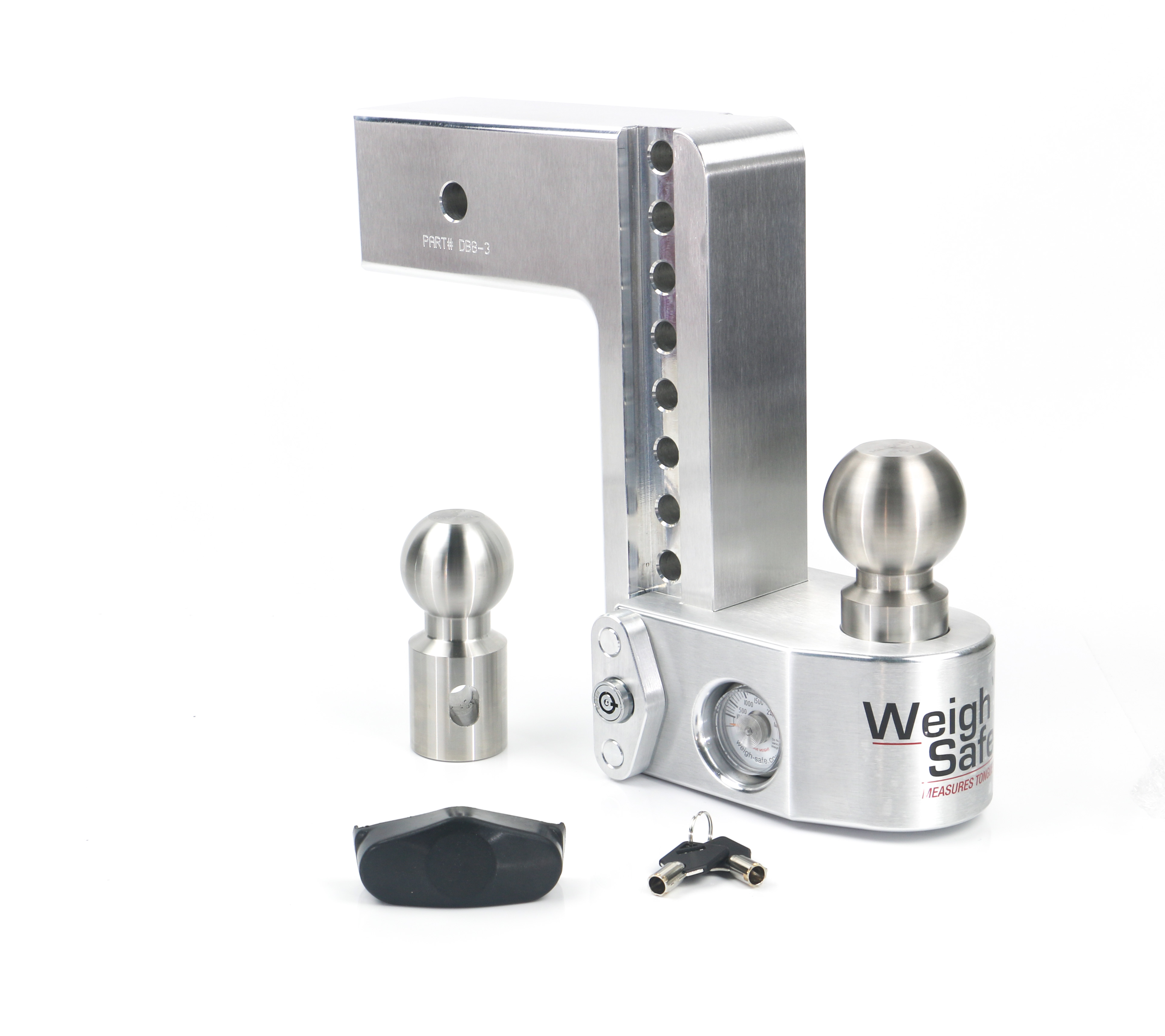 Weigh Safe Weigh Safe Adjustable Drop Hitch - 8" Drop for 3" Shank WS8-3 thumbnail 0