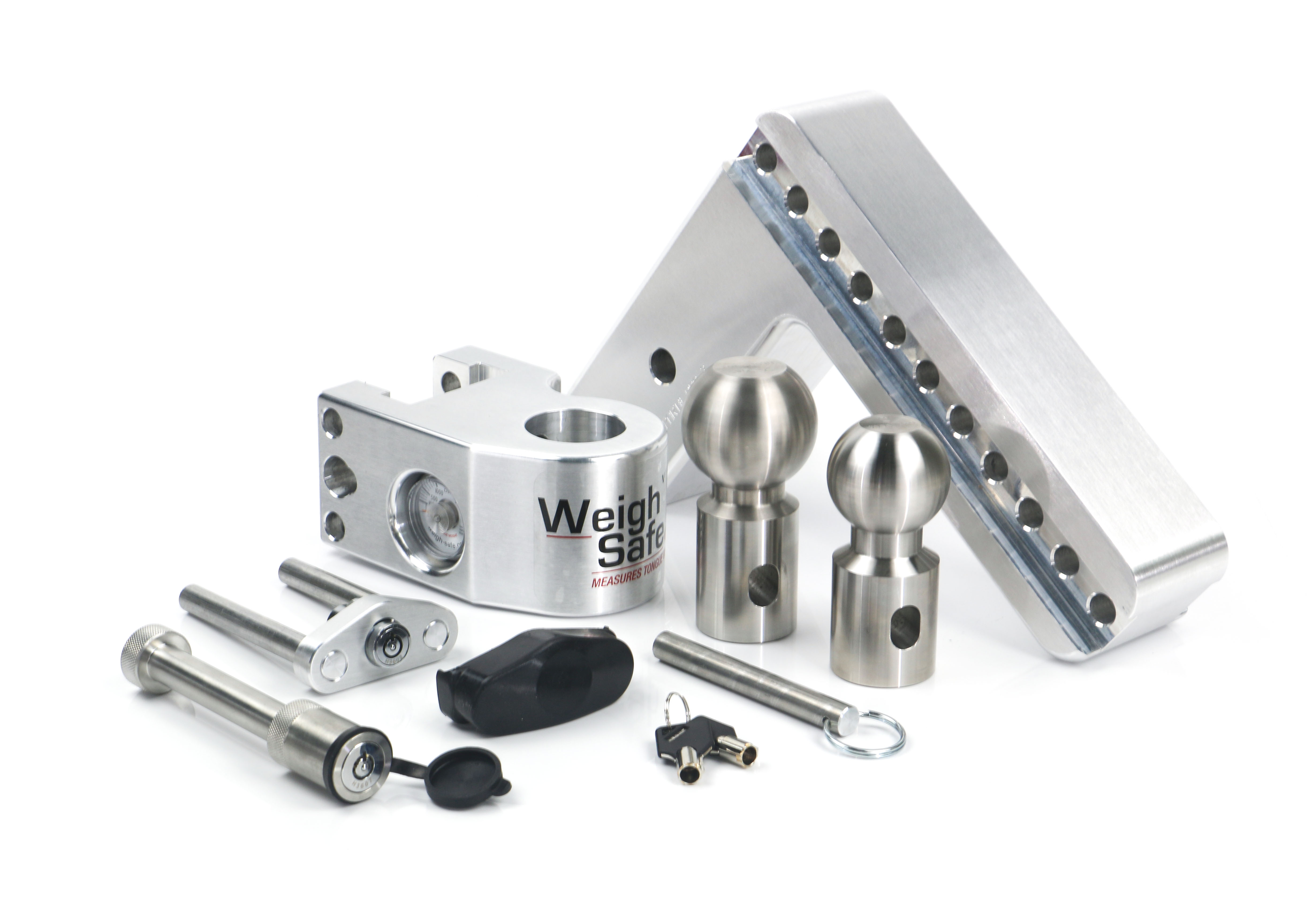 Weigh Safe Weigh Safe Adjustable Drop Hitch - 8" Drop for 3" Shank w/Hitch Lock Pin WS8-3-KA thumbnail 5