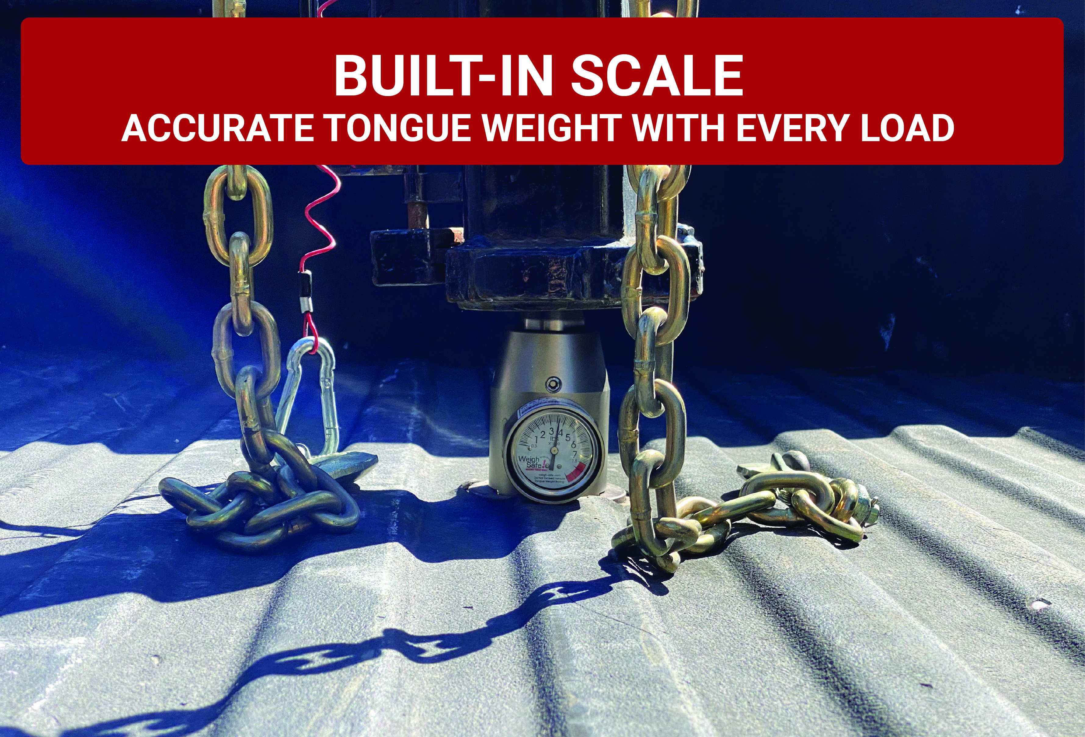 Weigh Safe 30K, 2-5/16” Safe Load Fits BW Insert Gooseneck Ball Built-in Tongue Weight Gauge WSBW thumbnail 4