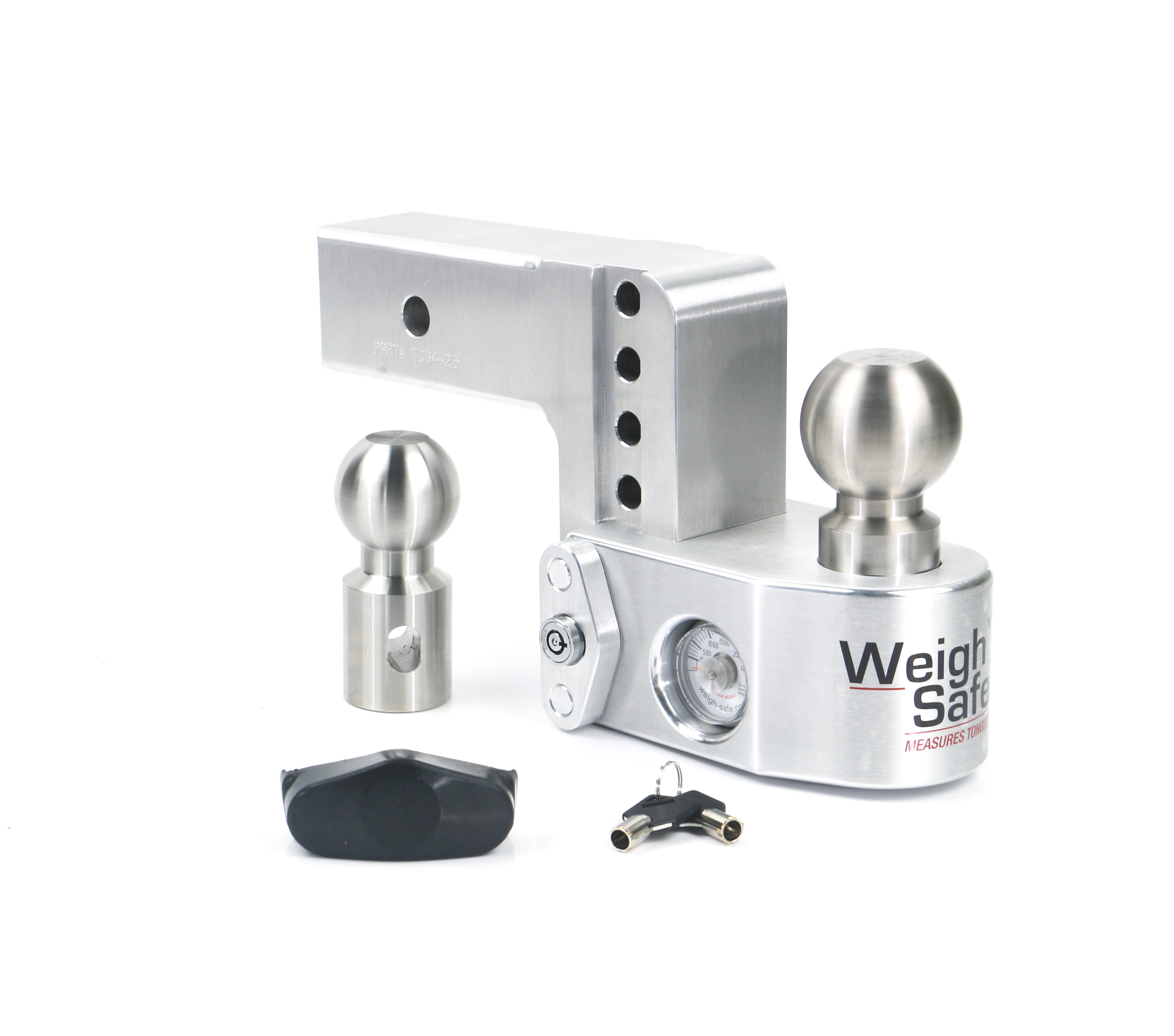 Weigh Safe Weigh Safe Adjustable Drop Hitch - 4" Drop for 2.5" Shank WS4-2.5 thumbnail 0