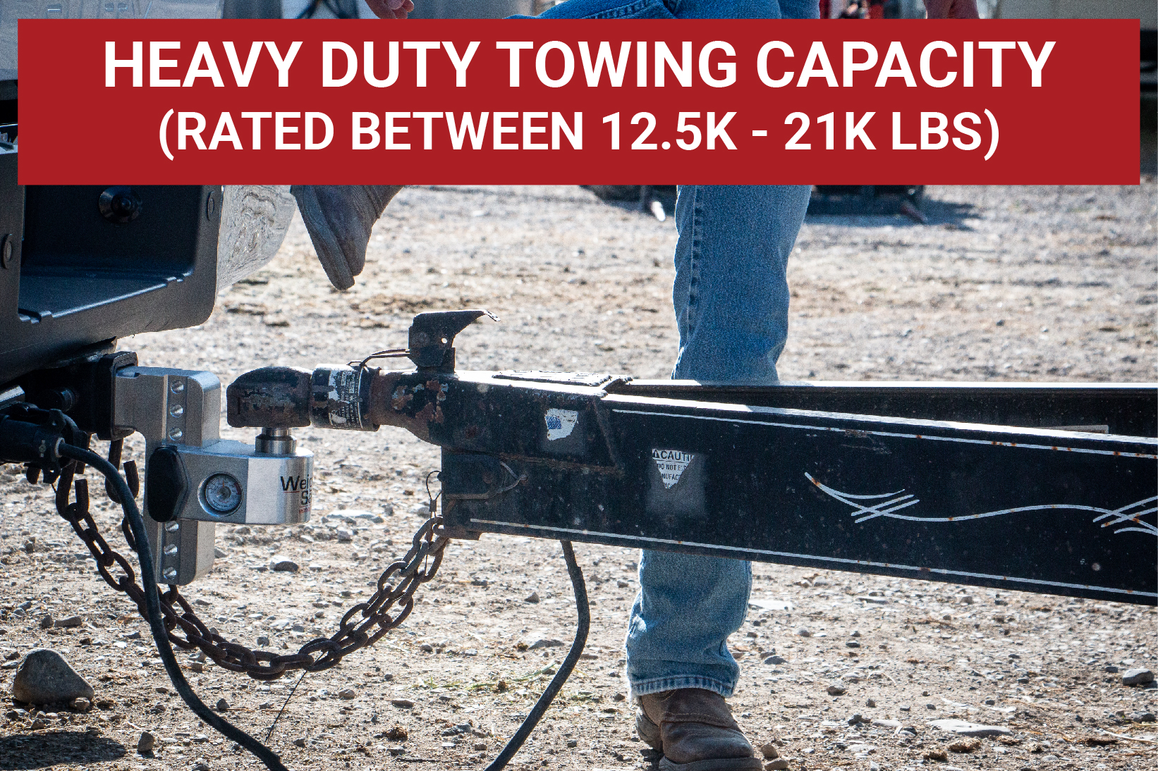 Weigh Safe Weigh Safe Adjustable Drop Hitch - 4" Drop for 2.5" Shank WS4-2.5 thumbnail 1