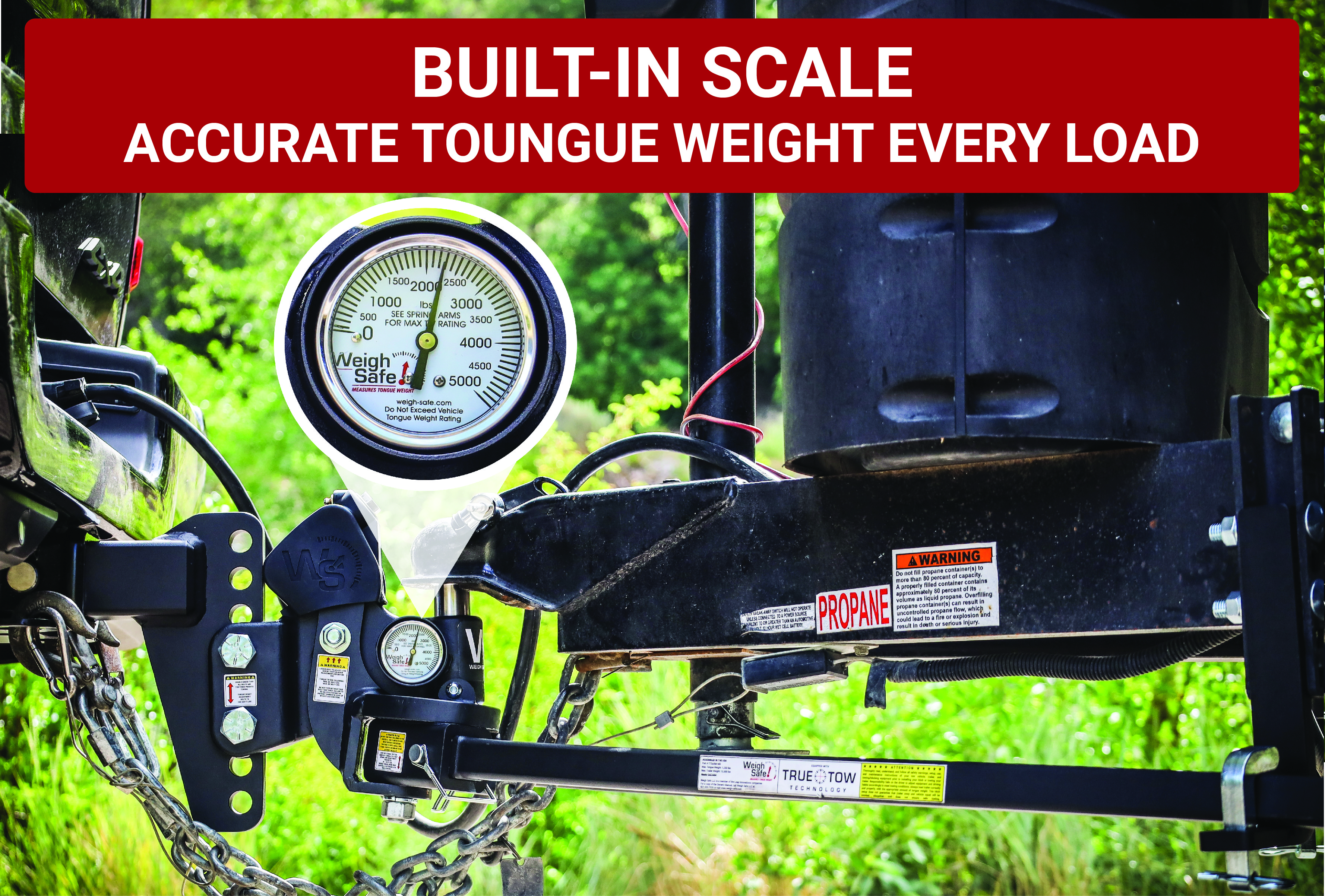 Weigh Safe TrueTow Middleweight WDH - 4" Drop, 2.5" Shank - 12,500 GTW TTMW4-2.5XL thumbnail 6