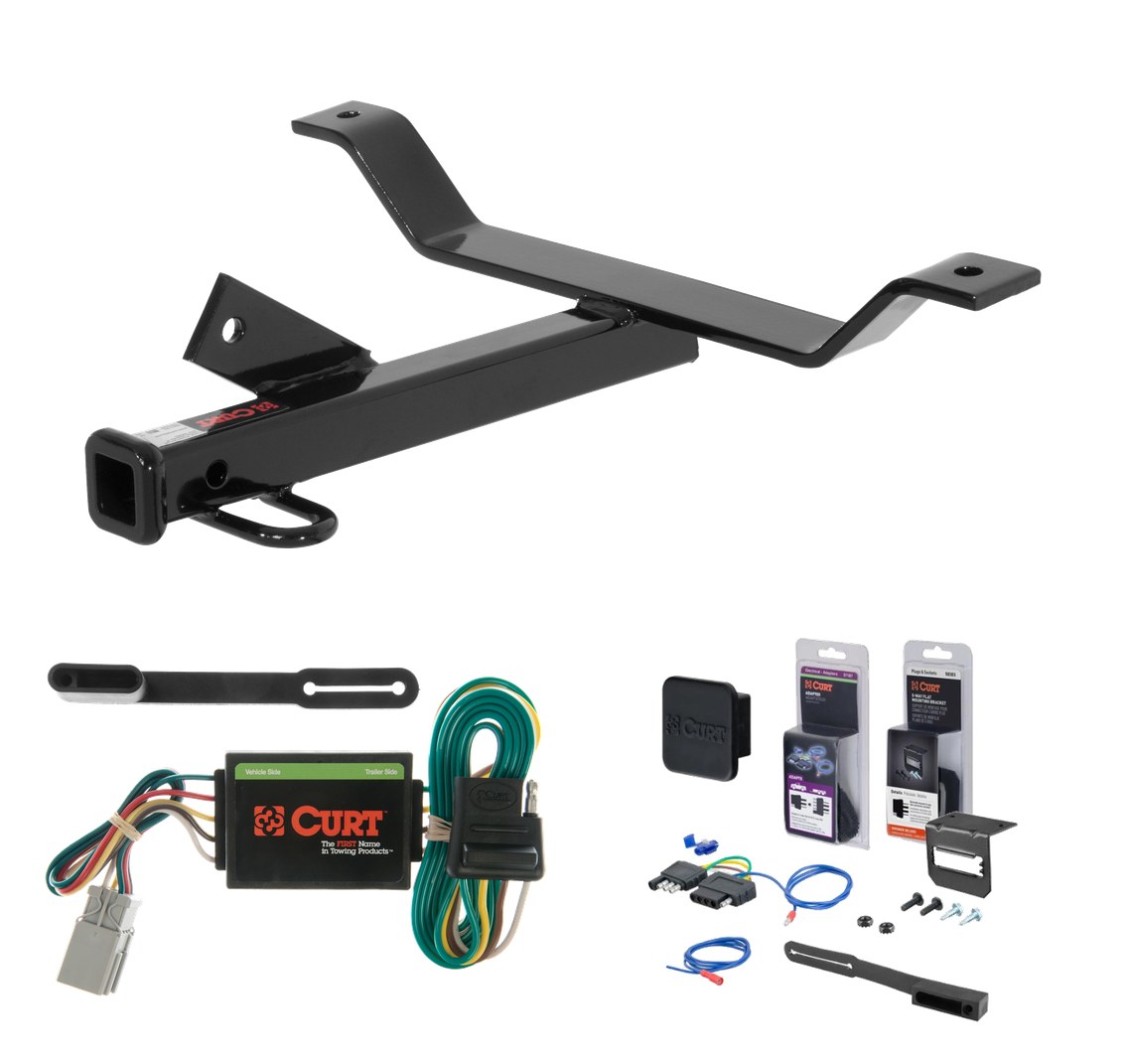 1998 - 2002 Honda Accord Trunk pan mount Curt 1-1/4" Class 1 Trailer Tow Hitch + 5-Flat Wiring Kit Tow Boat/Utility Trailer with Surge Brakes 11290 thumbnail 0
