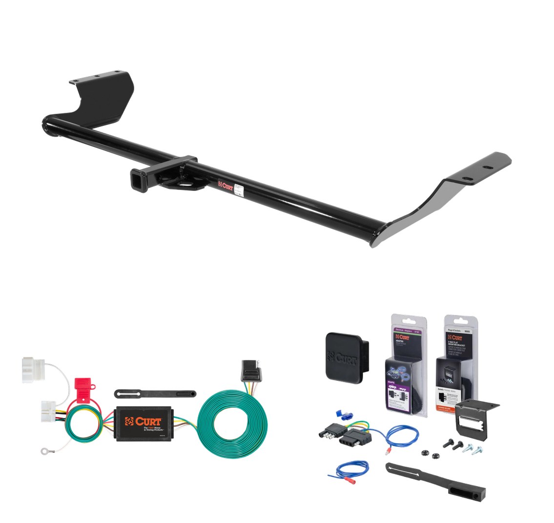 2011 - 2017 Honda Odyssey Curt 1-1/4" Class 2 Trailer Tow Hitch + 5-Flat Wiring Kit Tow Boat/Utility Trailer with Surge Brakes 12031 thumbnail 0