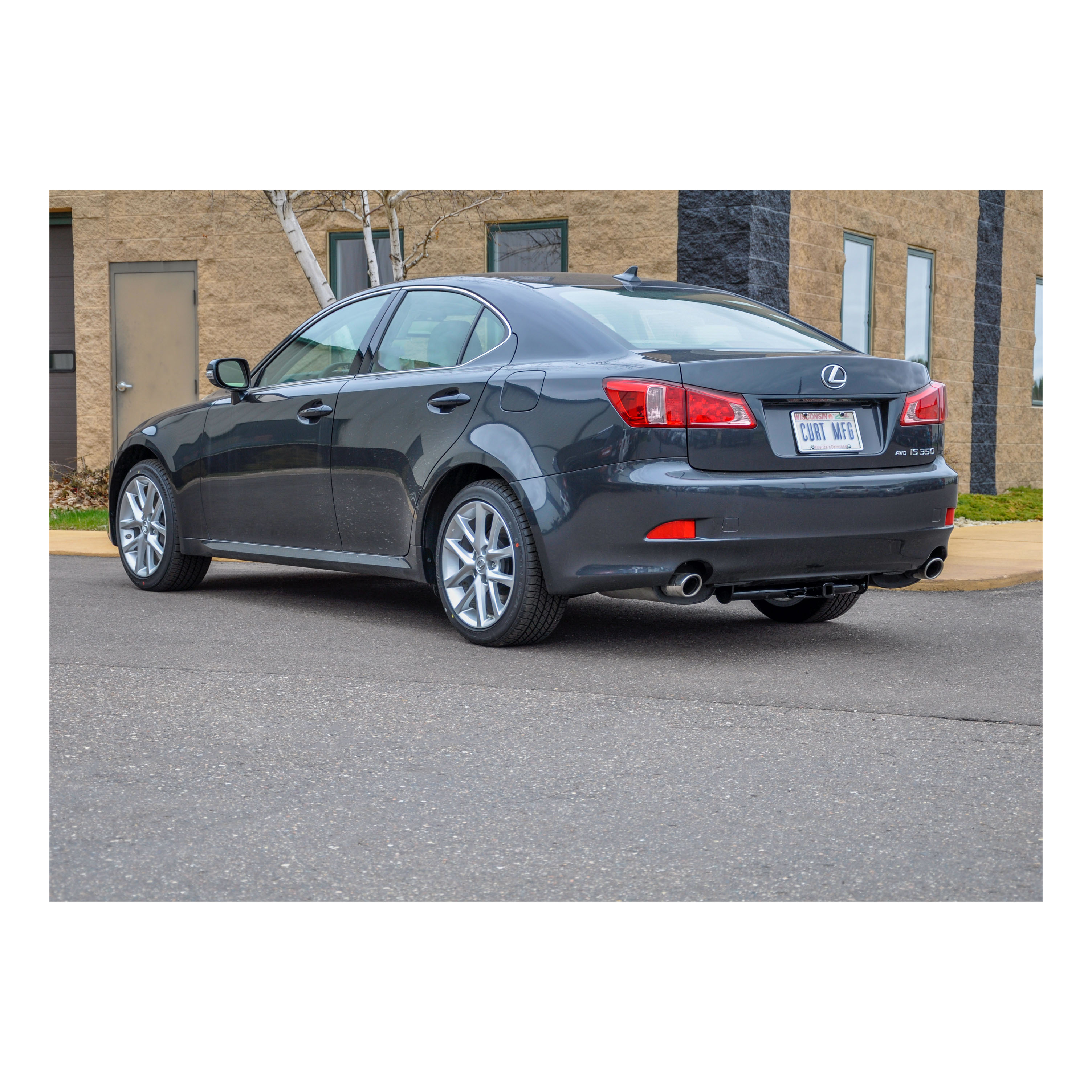 2006 - 2013 Lexus IS250 Sedan Curt 1-1/4" Class 1 Trailer Tow Hitch + 5-Flat Wiring Kit Tow Boat/Utility Trailer with Surge Brakes 11372 thumbnail 4