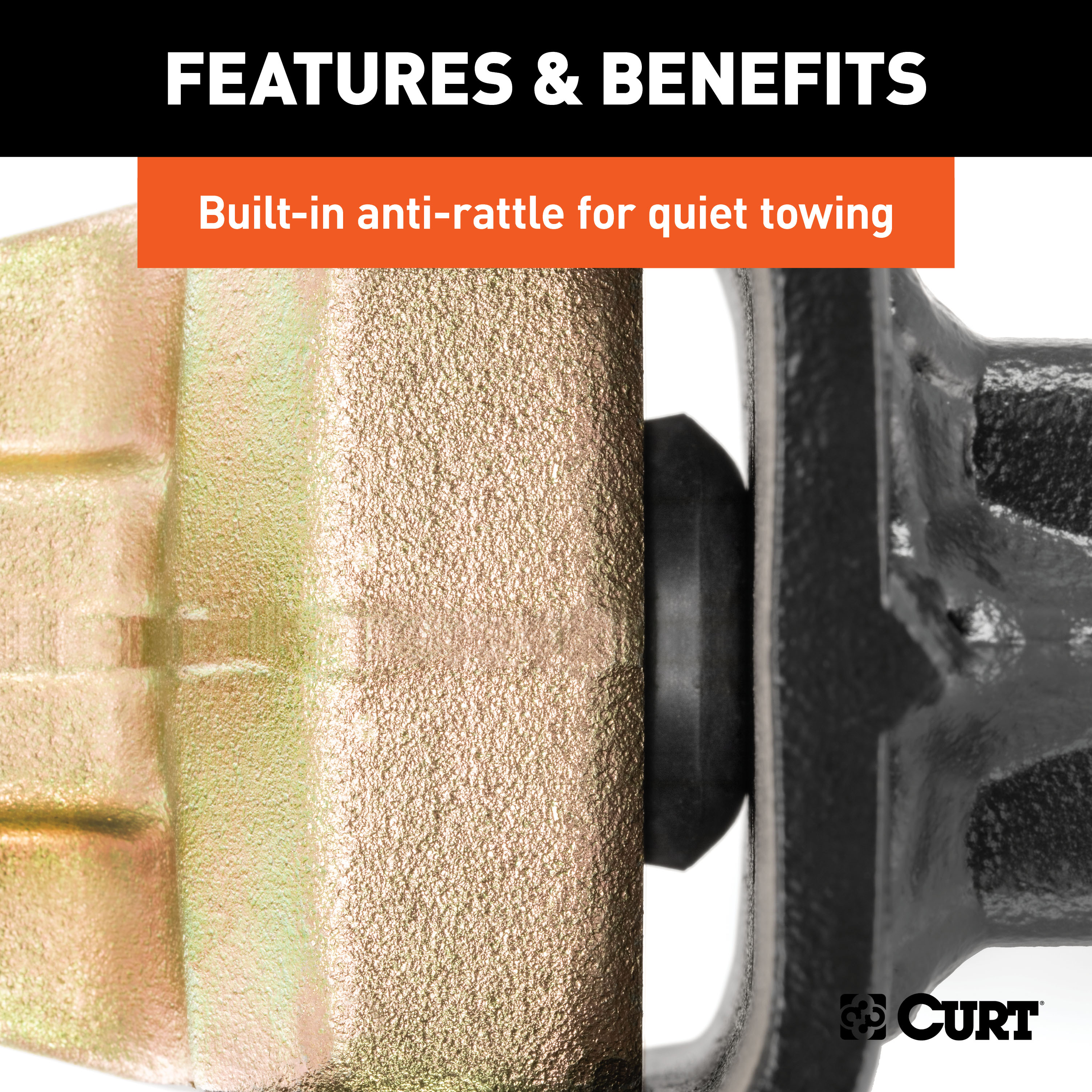 CURT Adjustable Channel Mount, Dual Ball (2-1/2" Shank, 20,000 lbss., 10-3/8" Drop) Trailer Hitch Ball Mount thumbnail 3