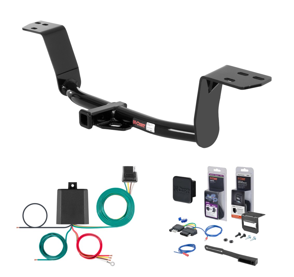 2006 - 2007 Lexus GS430 Curt 1-1/4" Class 1 Trailer Tow Hitch + 5-Flat Wiring Kit Tow Boat/Utility Trailer with Surge Brakes 11372 thumbnail 0