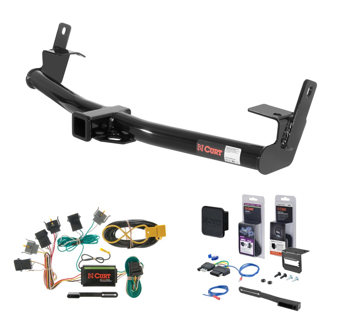 1997 - 2001 Mercury Mountaineer Curt 2" Class 3 Trailer Tow Hitch + 5-Flat Wiring Kit Tow Boat/Utility Trailer with Surge Brakes 13540 thumbnail 0