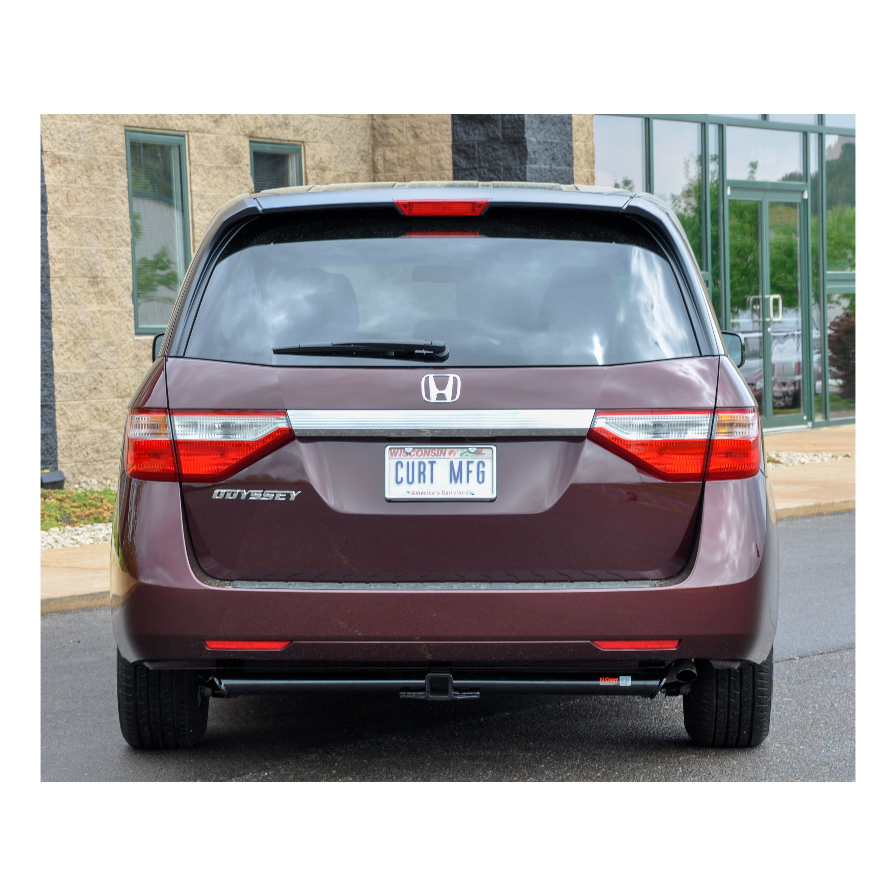 2011 - 2017 Honda Odyssey Curt 2" Class 3 Trailer Tow Hitch + 5-Flat Wiring Kit Tow Boat/Utility Trailer with Surge Brakes 13068 thumbnail 8