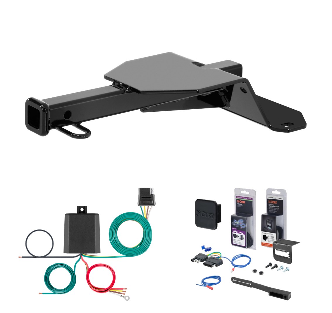 2011 - 2015 Chevrolet Camaro Convertible, excluding ground effects Curt 1-1/4" Class 1 Trailer Tow Hitch + 5-Flat Wiring Kit Tow Boat/Utility Trailer with Surge Brakes 11222 thumbnail 0