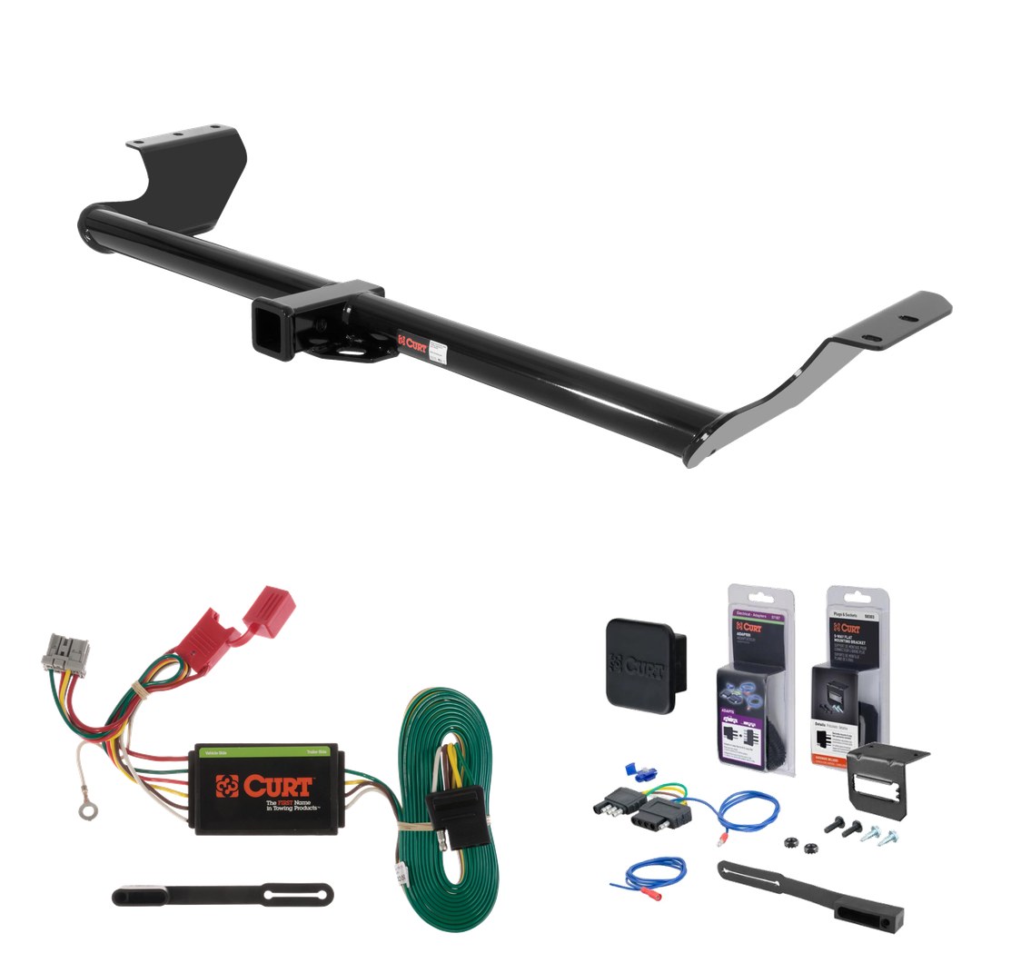 2005 - 2010 Honda Odyssey Curt 2" Class 3 Trailer Tow Hitch + 5-Flat Wiring Kit Tow Boat/Utility Trailer with Surge Brakes 13068 thumbnail 0