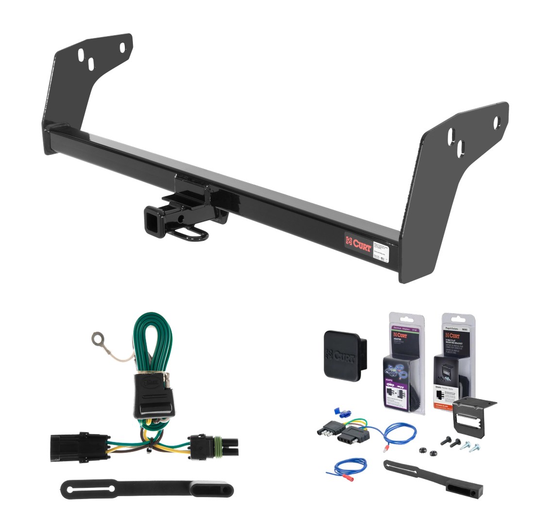1985 - 1997 Chevrolet S10 Curt 1-1/4" Class 2 Trailer Tow Hitch + 5-Flat Wiring Kit Tow Boat/Utility Trailer with Surge Brakes 12011 thumbnail 0